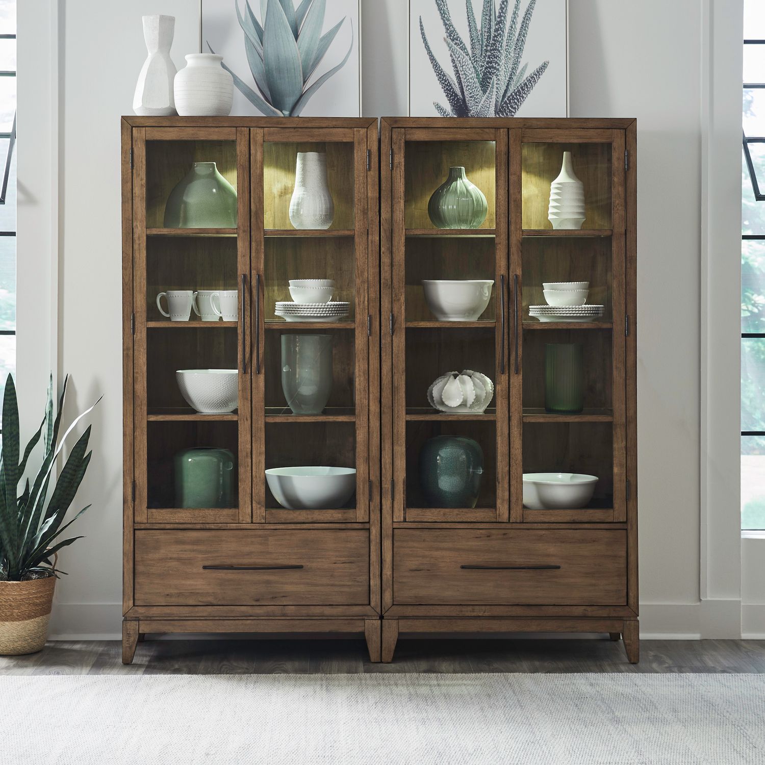 2 Piece Bunching Cabinet Set
