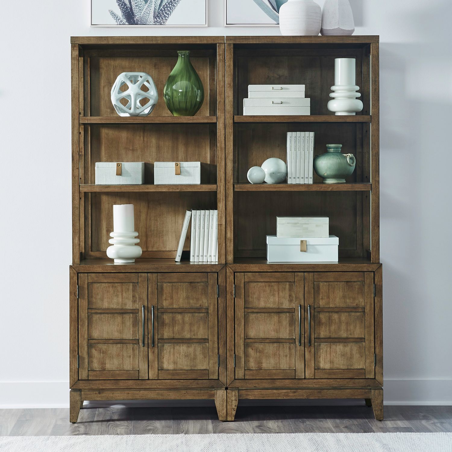 2 Piece Bunching Bookcase