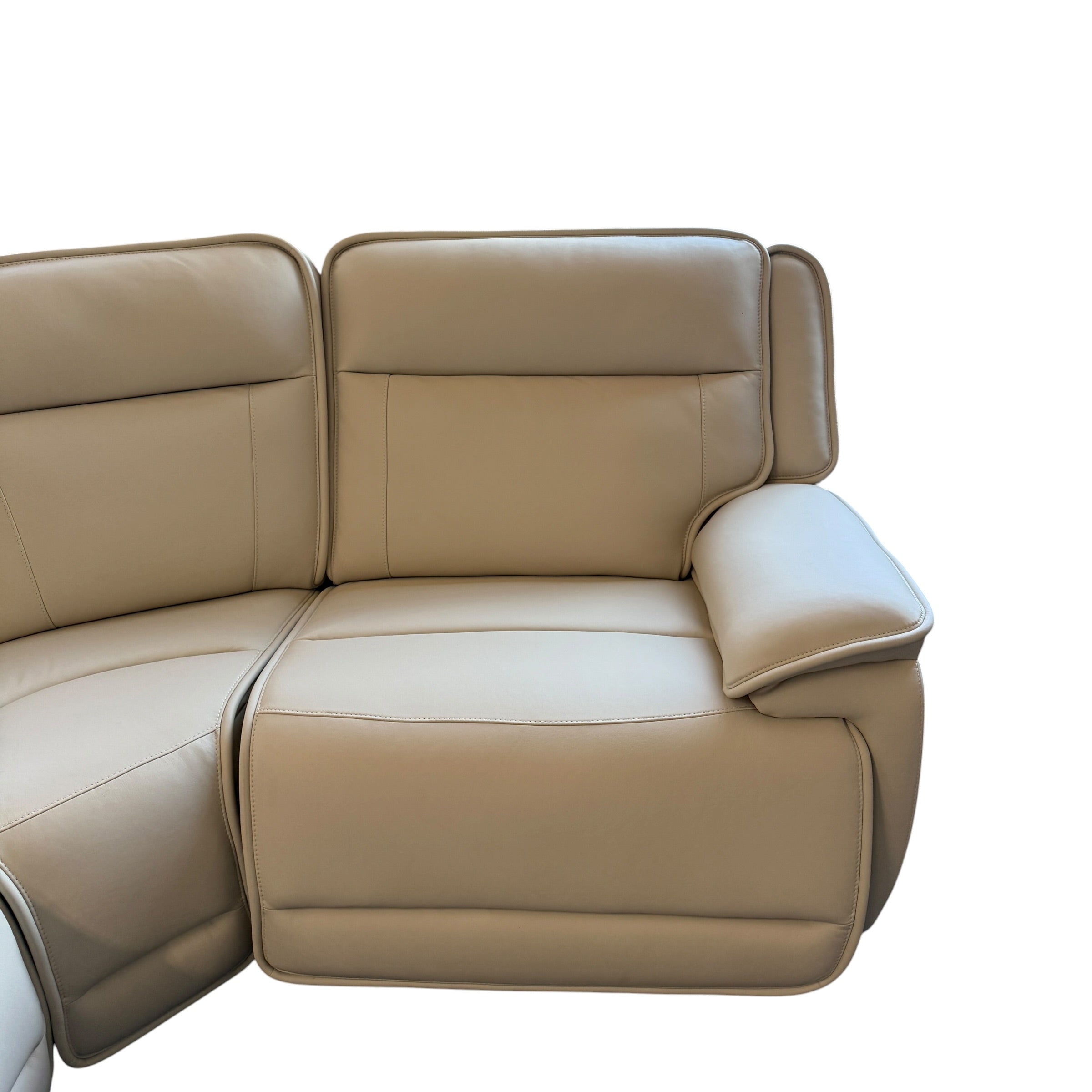 Madison 4 Pc Leather Reclining Sectional