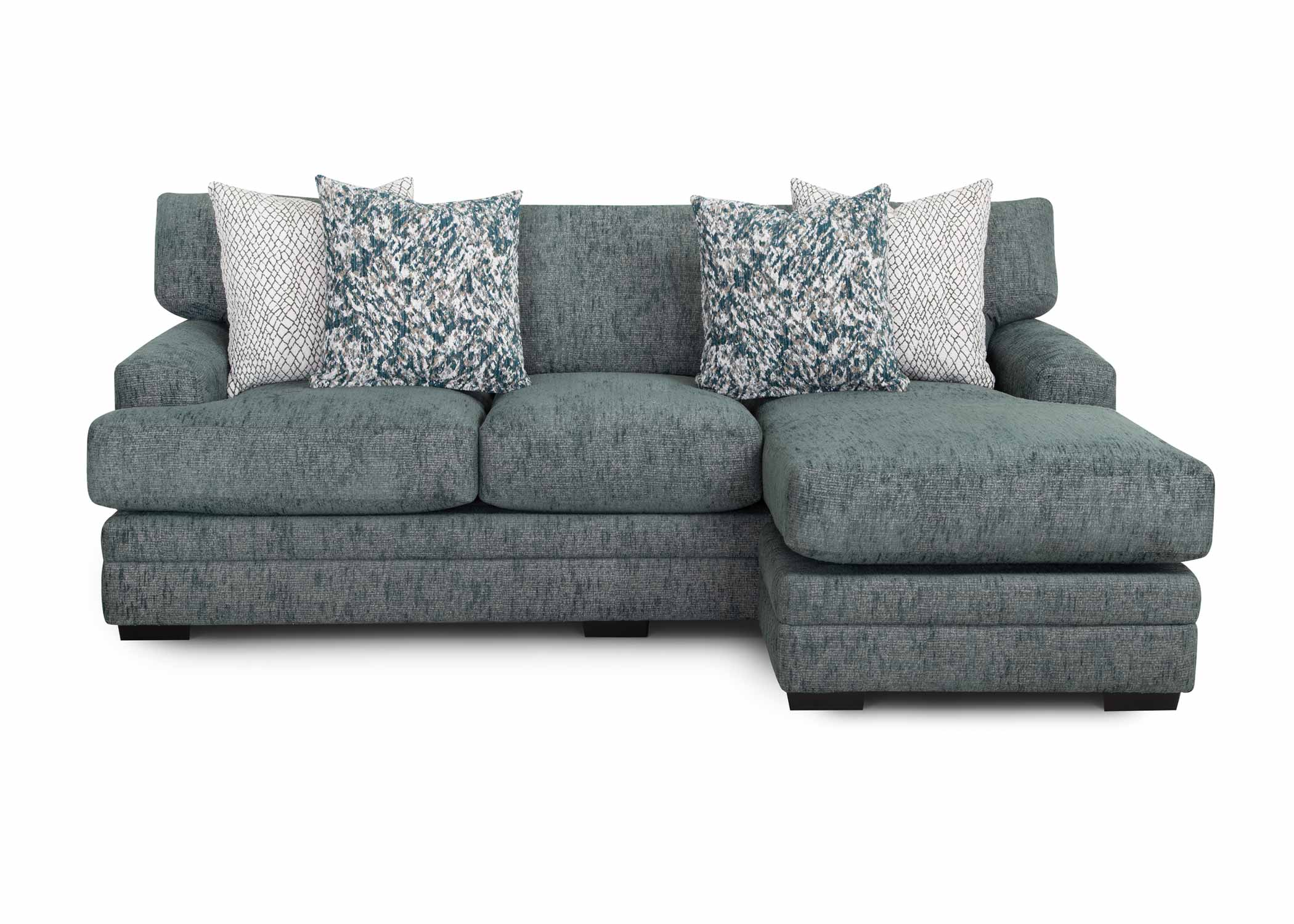 Emerald Contemporary Living Room Collection with Reversible Chaise