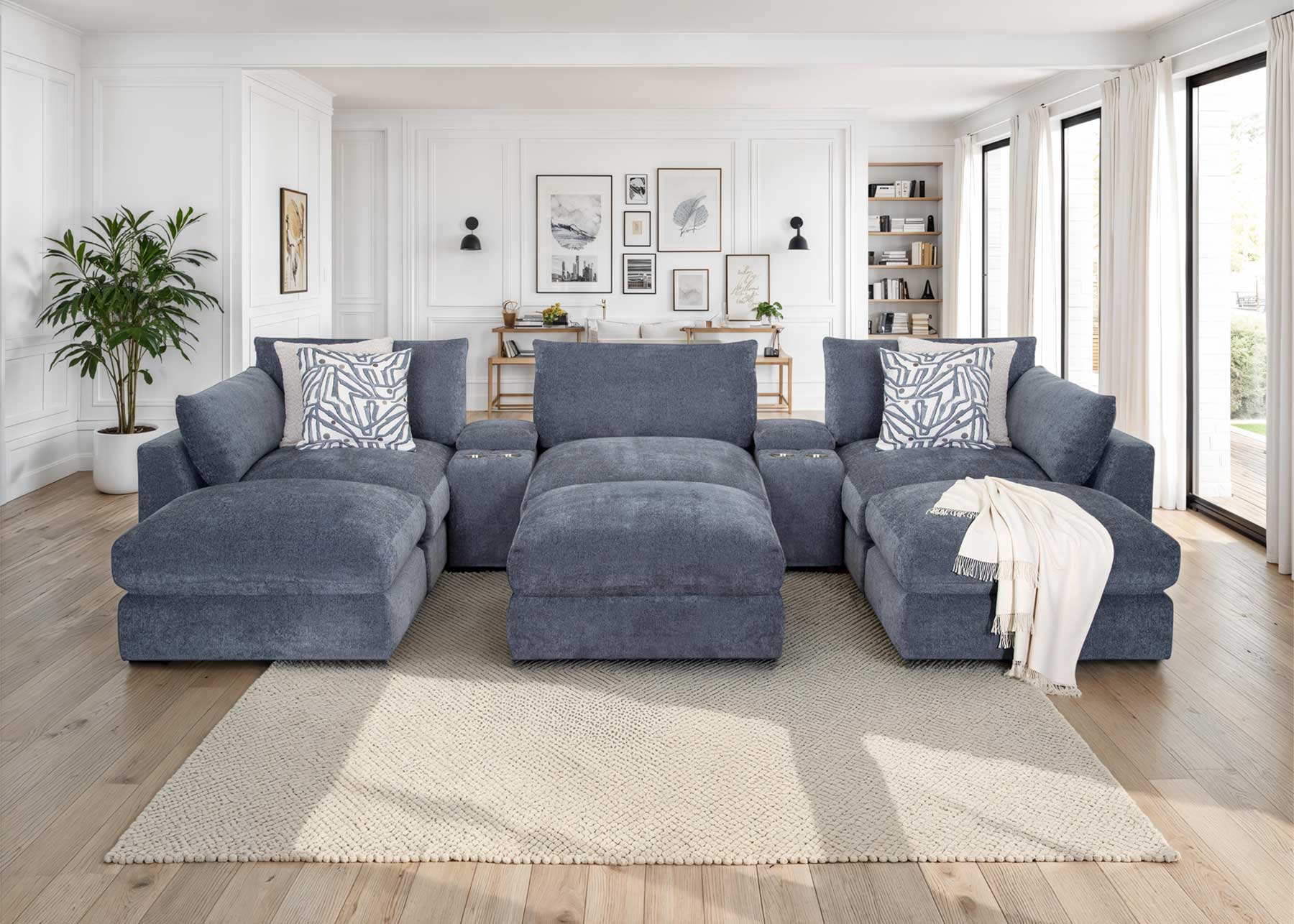 Dream Modular Sectional in Blue