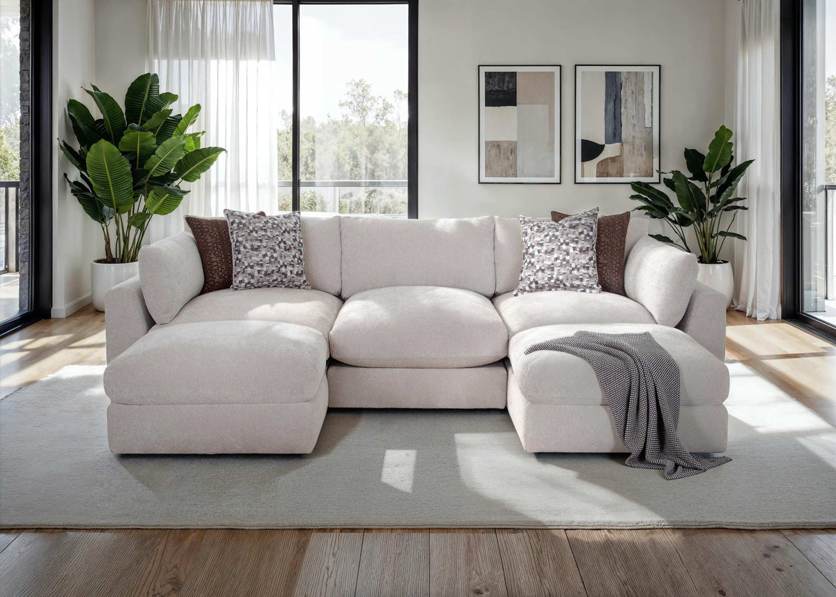 Dream Modular Sectional in Cream