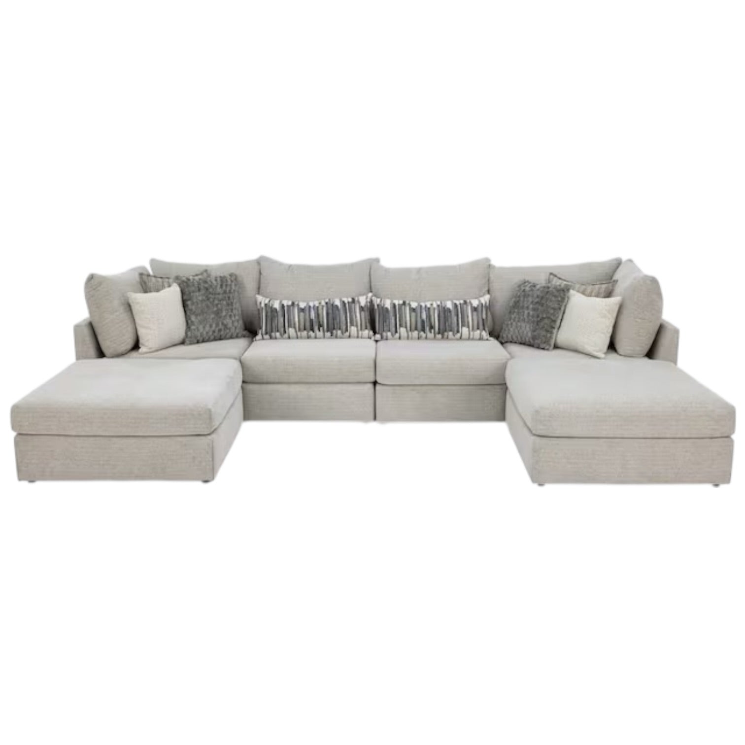 Hudson Modular 6 Piece Double Chaise Sectional
