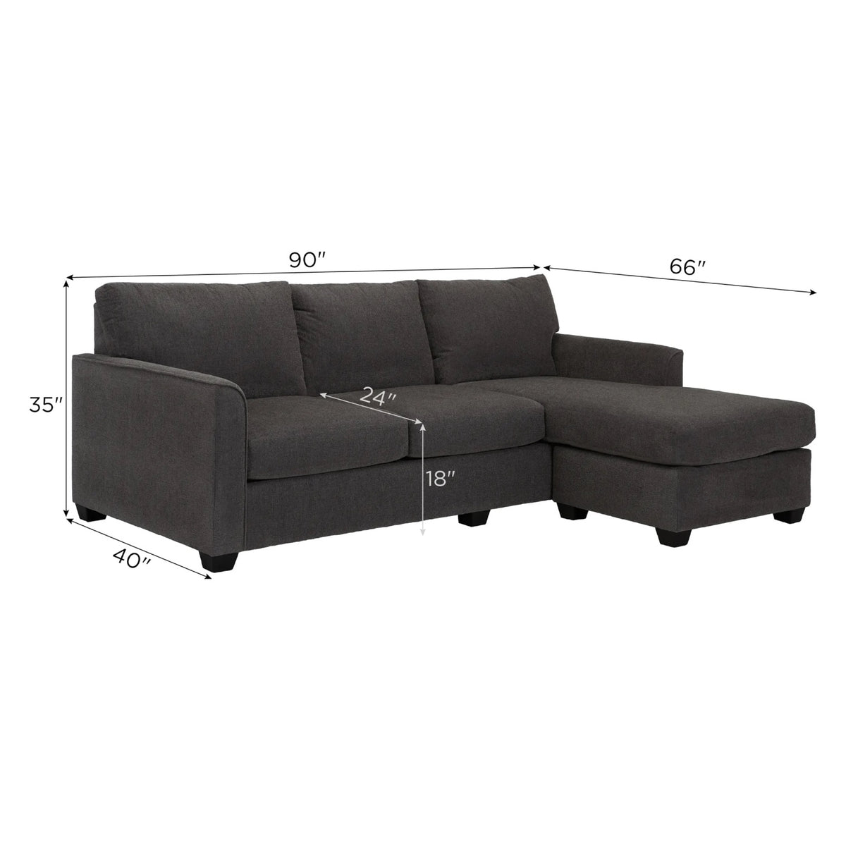Montclair Sectional with Reversible Chaise