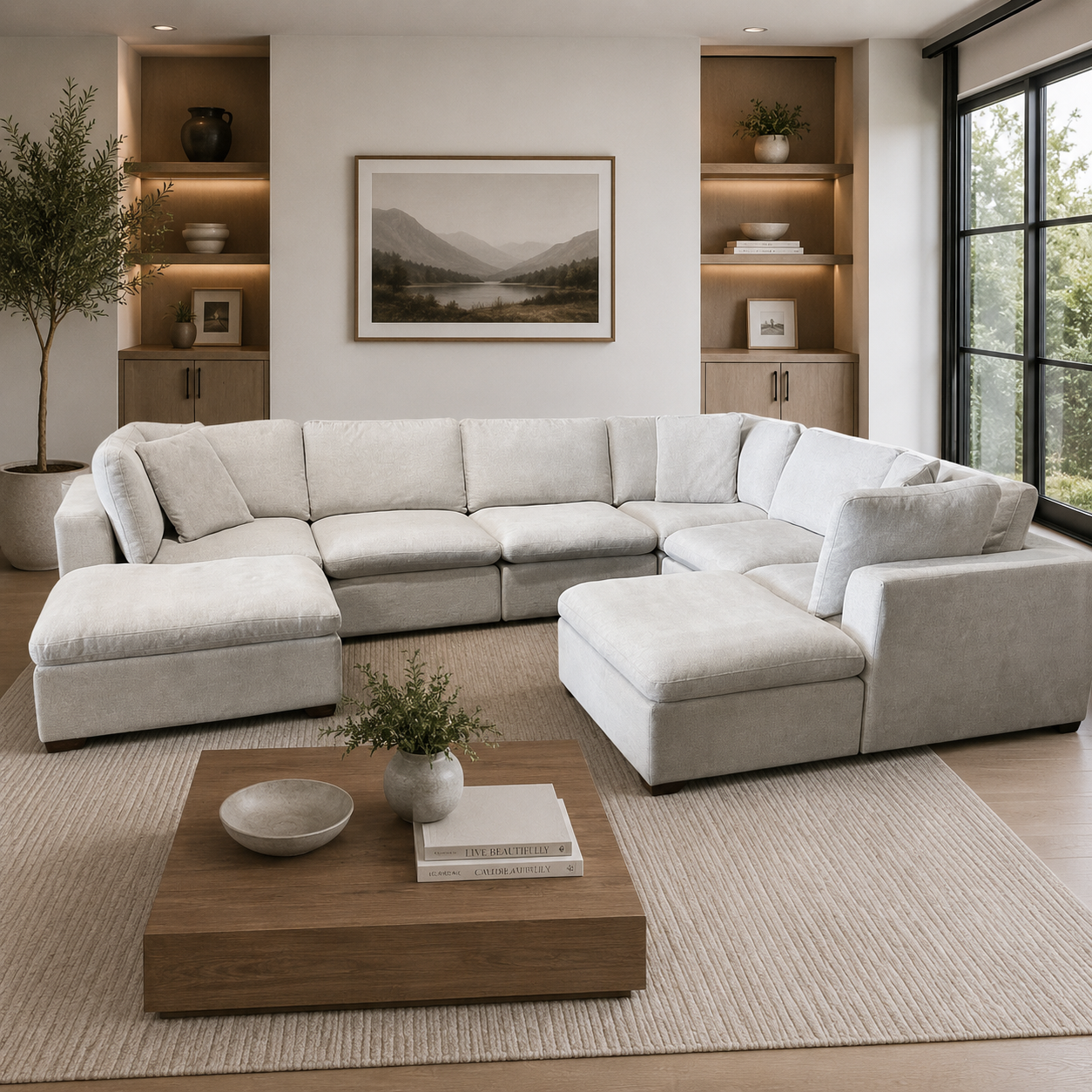 Modular 8-Piece Sectional Cloud Couch