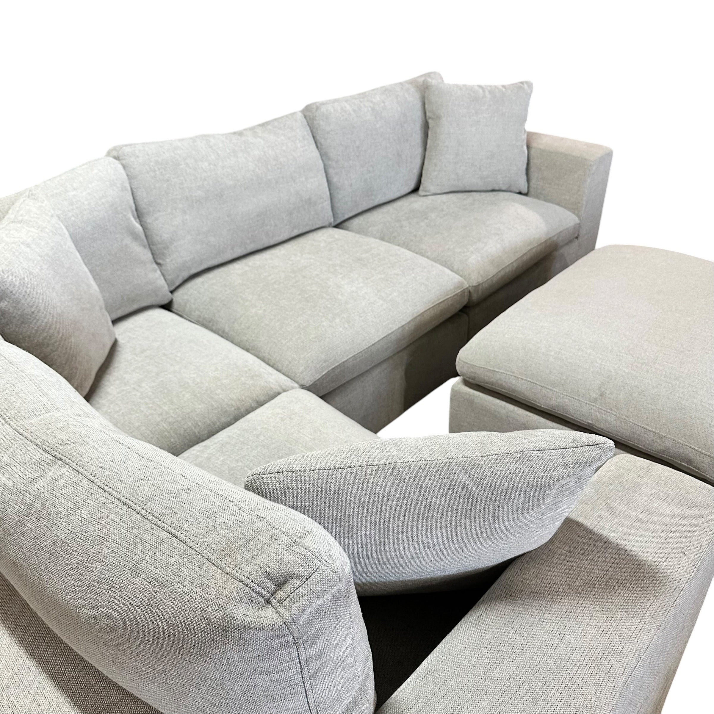 5 Pc Modular Sectional with Ottoman