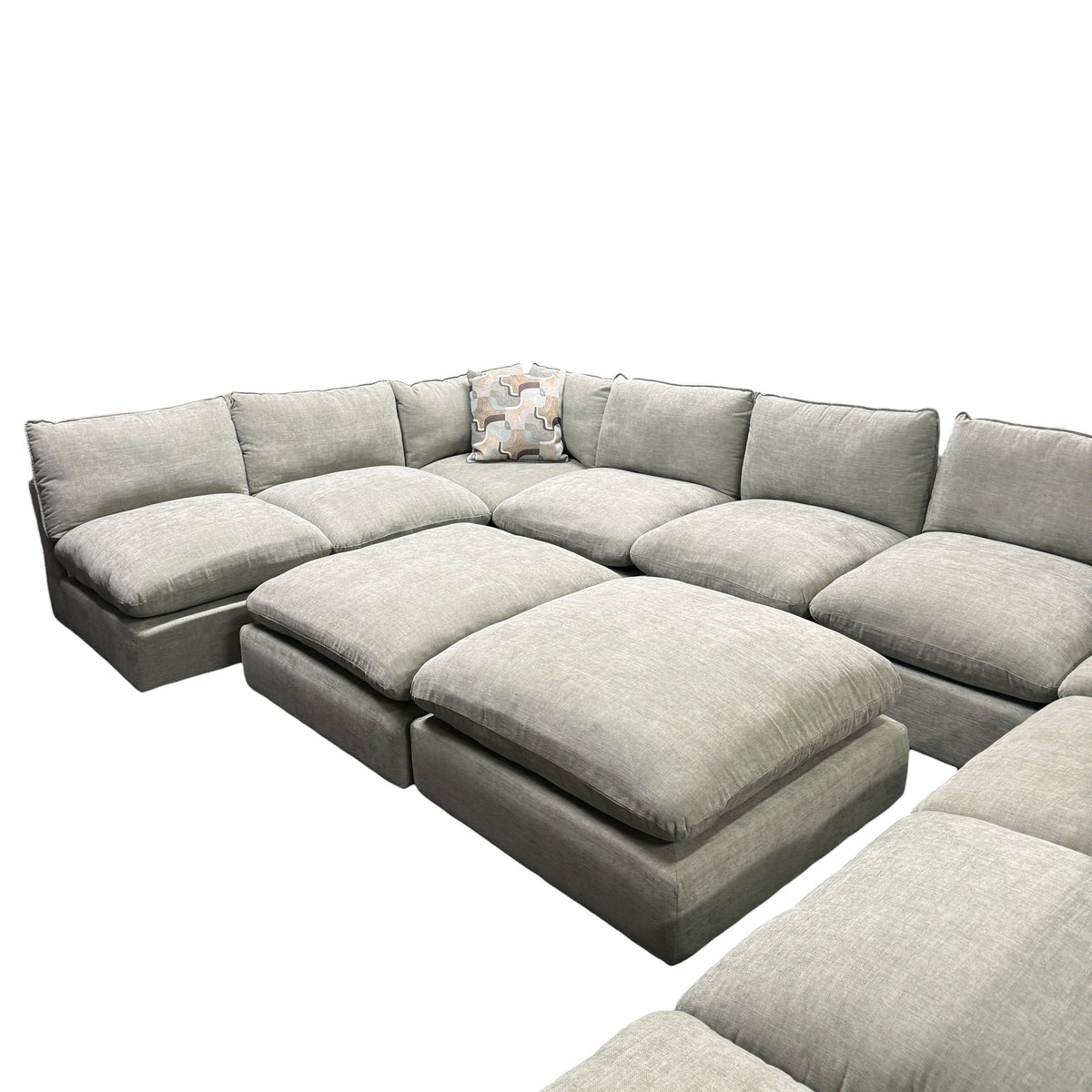 Willow Sage Green U Shape Sectional