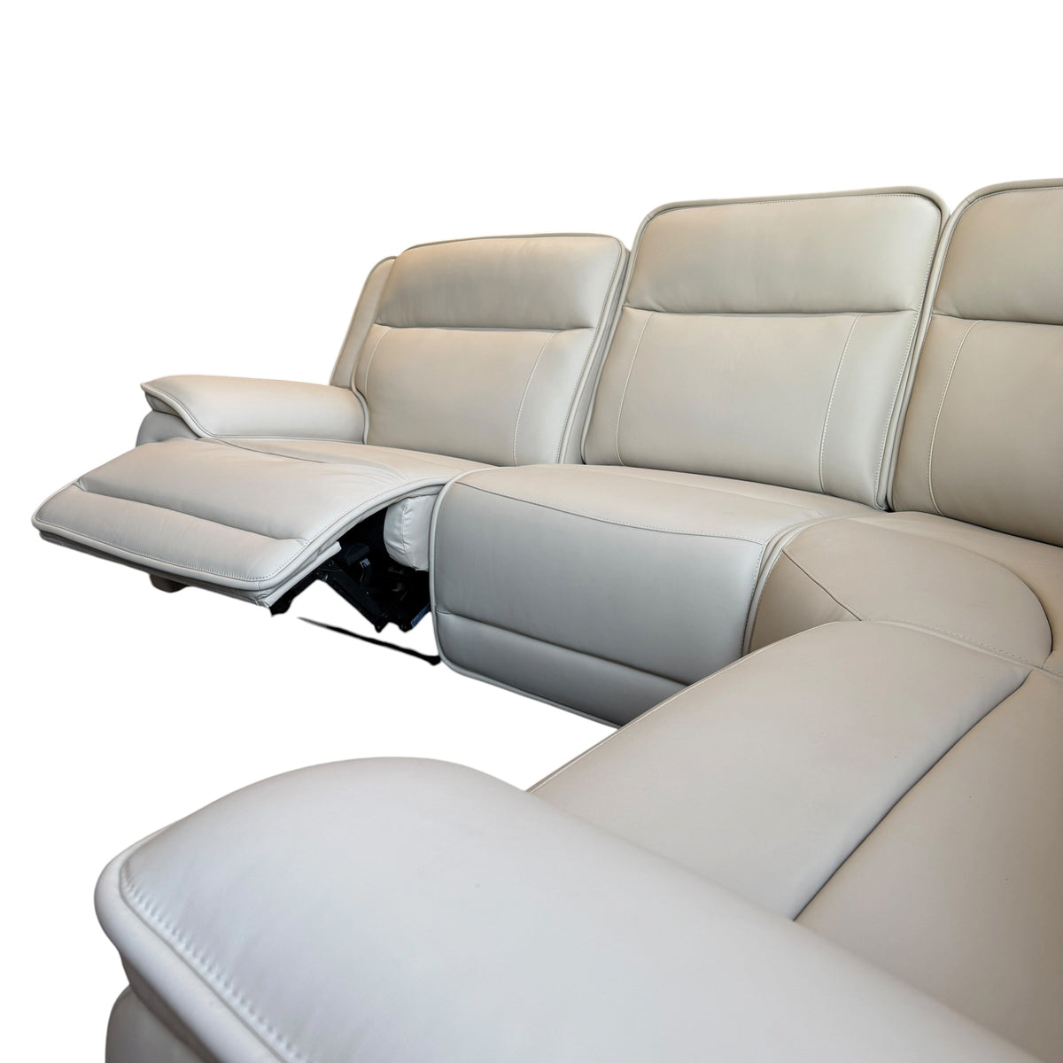 Madison 4 Pc Leather Reclining Sectional