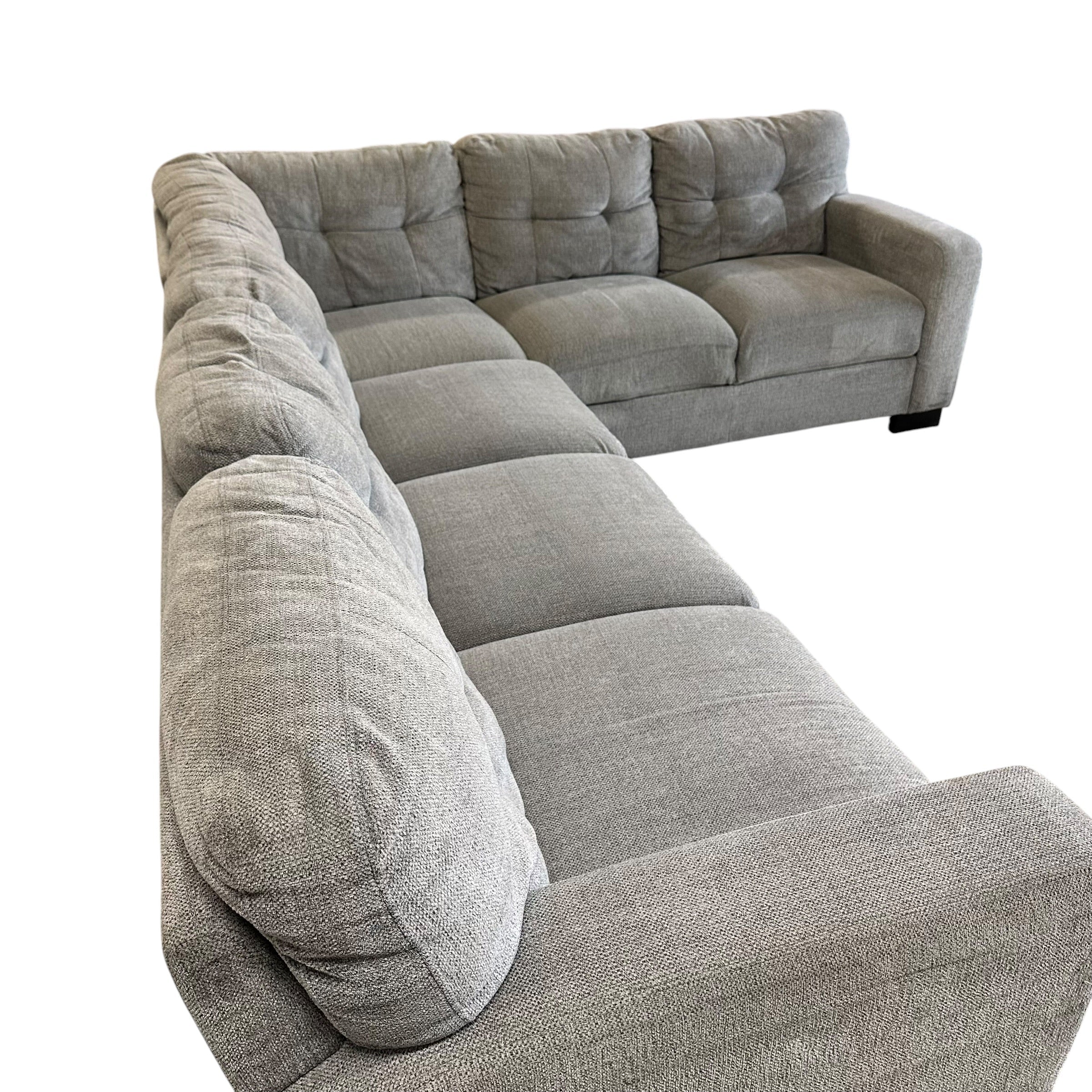 L Shape Sectional in Gray