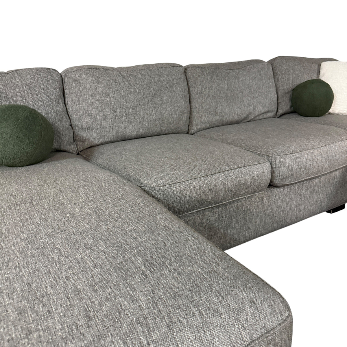 U-Shape Sectional in Gray with LAF Chaise