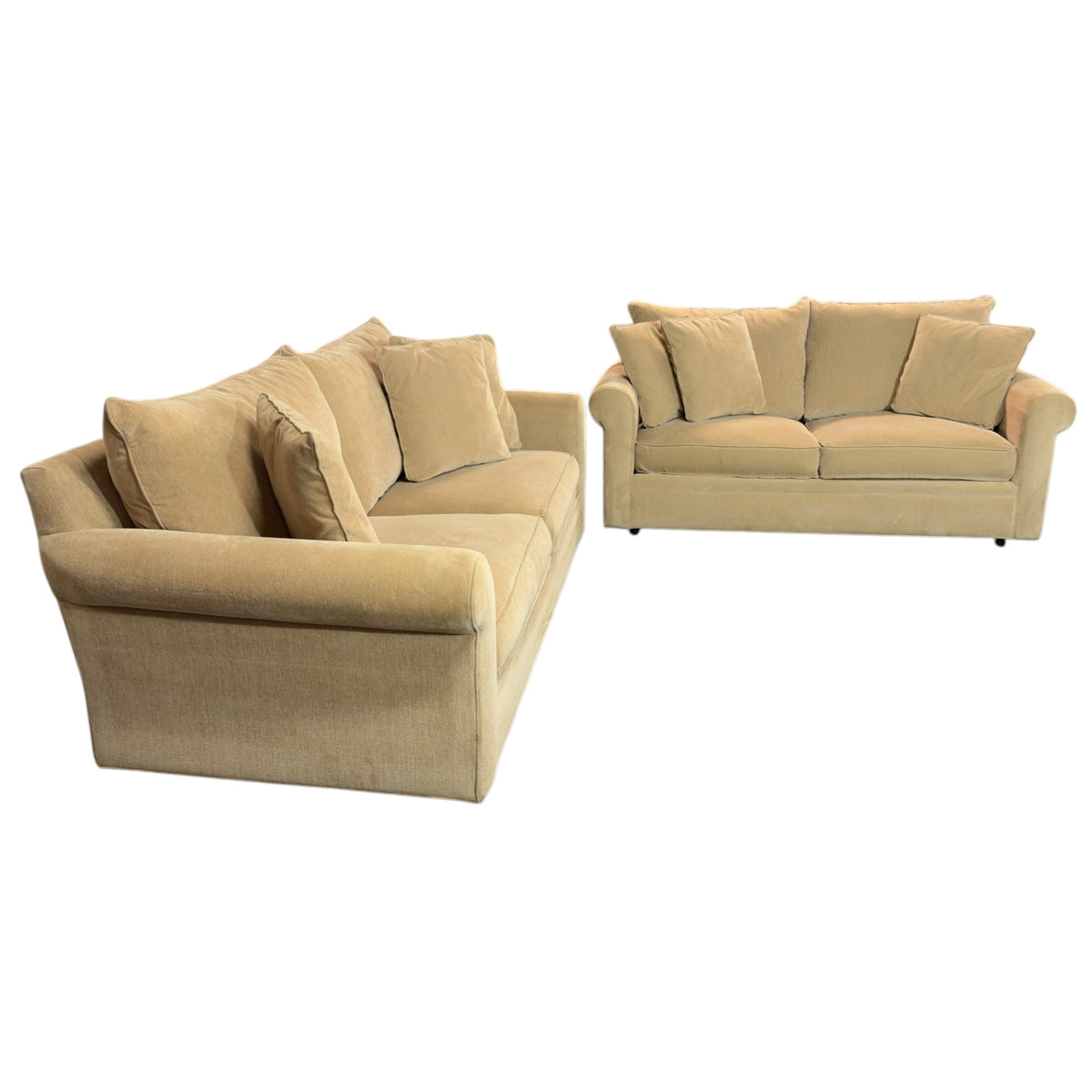 Room & Board Tan Sofa and Loveseat Set