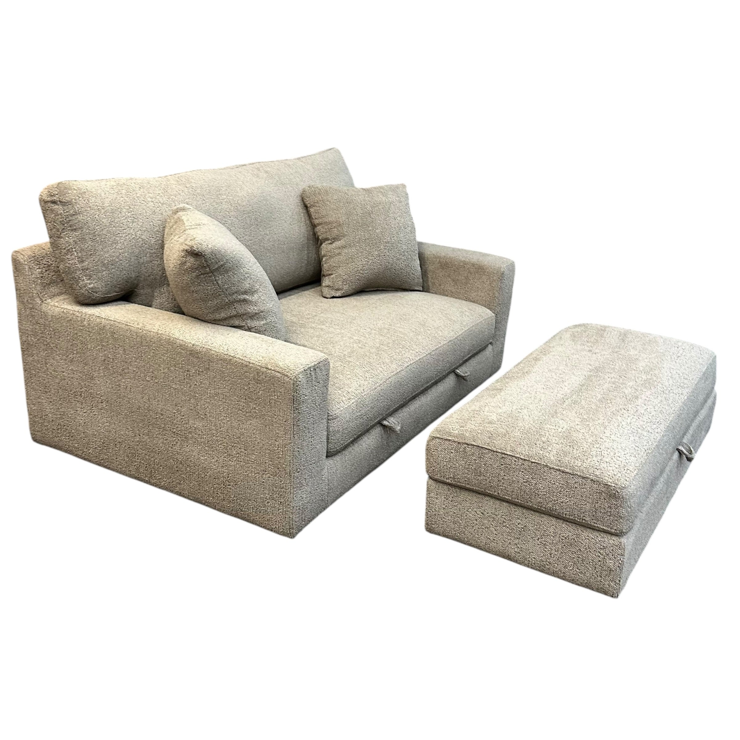 Living Room Chair and Ottoman with Storage
