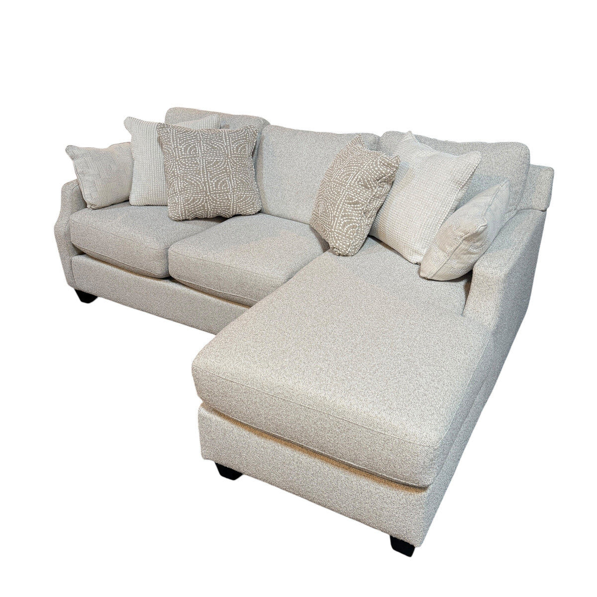 Pier Sectional with RAF Chaise in Gray