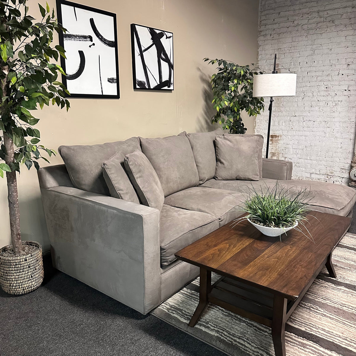 Room & Board Sectional in Taupe