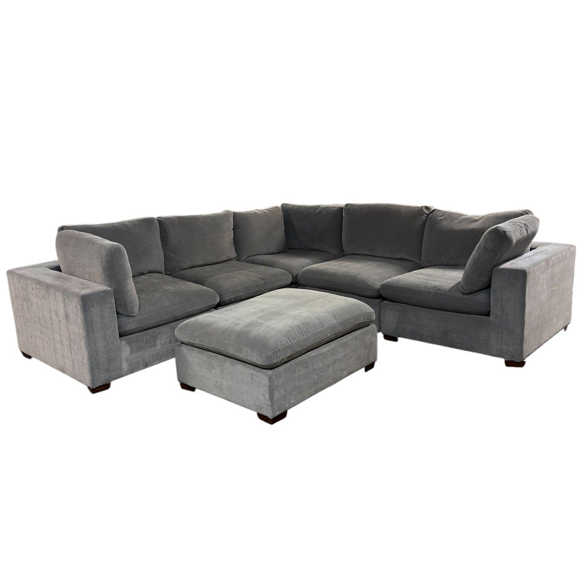 6 Piece Modular Sectional in Gray