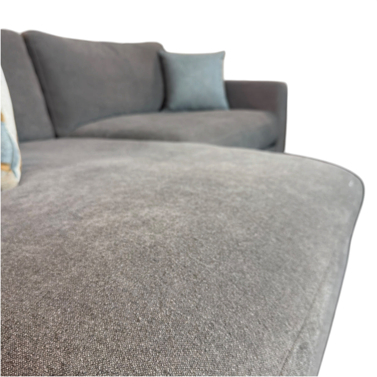 2 Piece Left Arm Facing Chaise Sectional in Gray