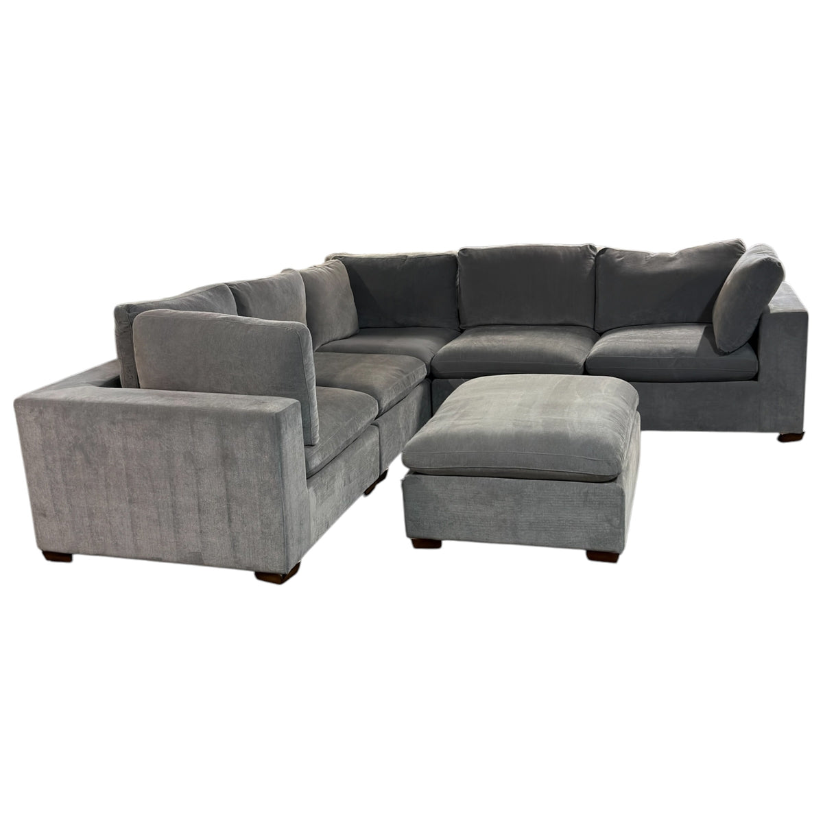 6 Piece Modular Sectional in Gray
