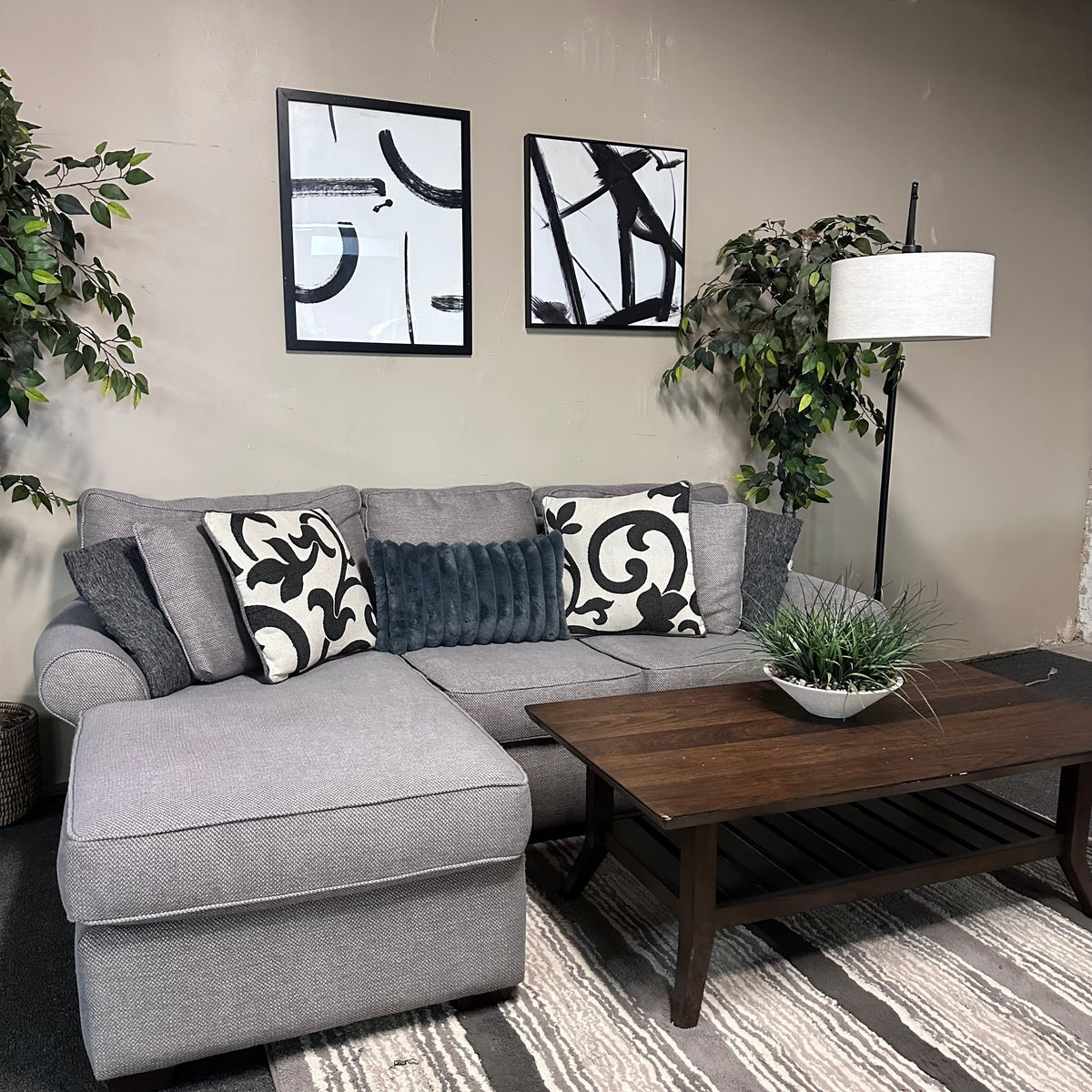 Gray Sectional Sofa