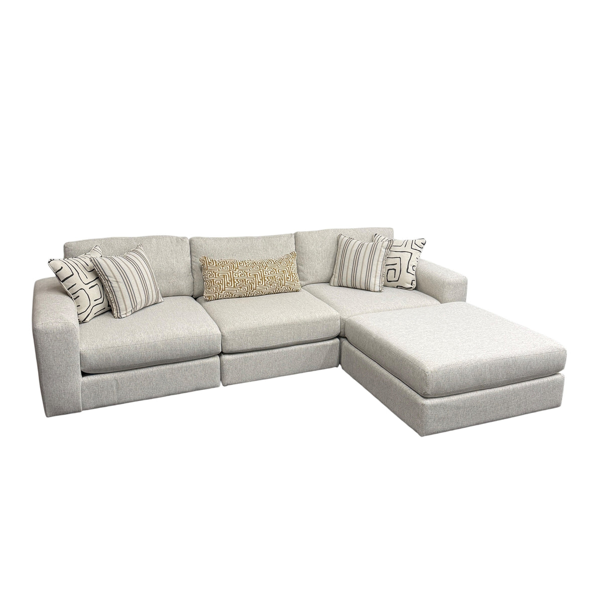 Mason Modular 3-Piece Sofa with Reversible Ottoman