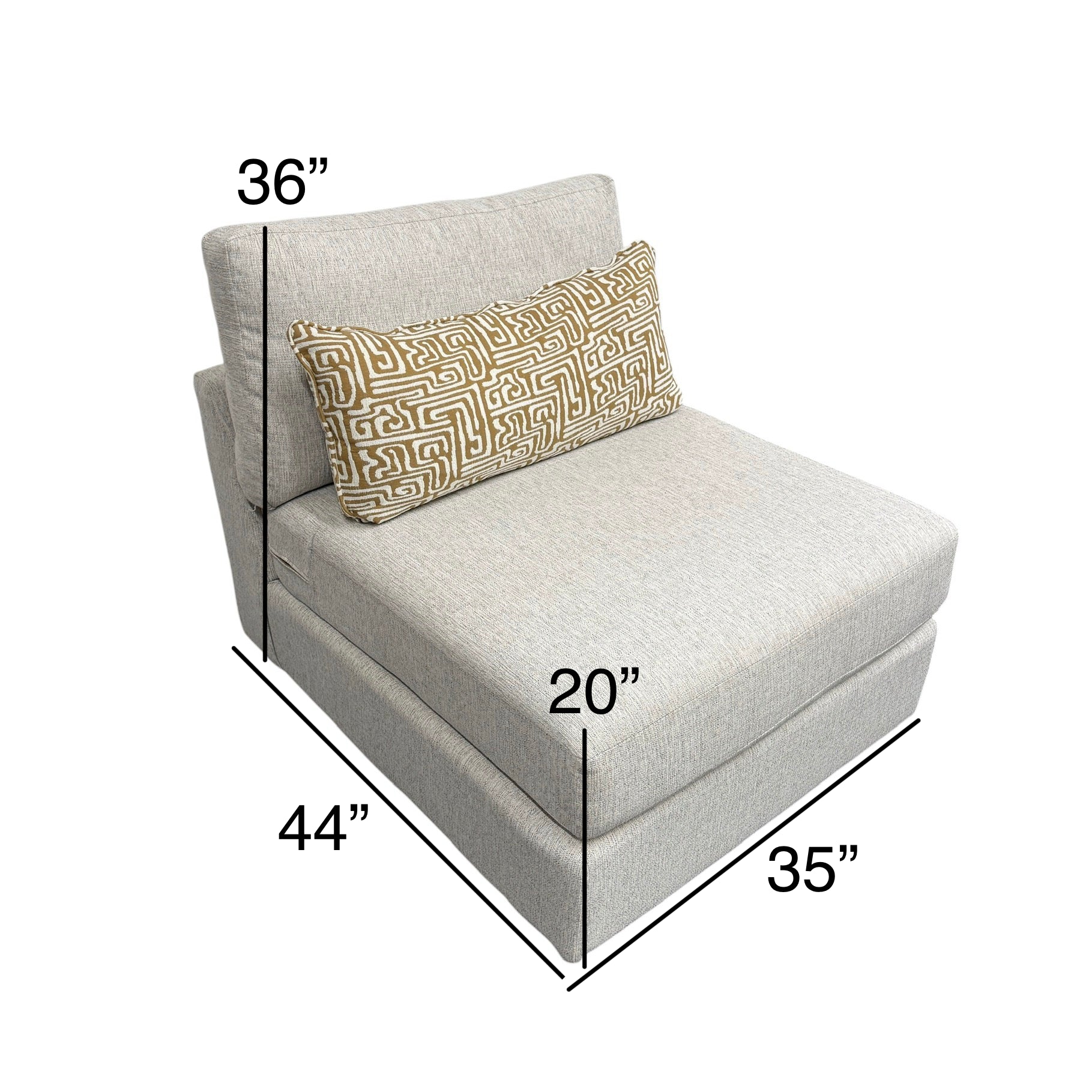 Mason Modular Armless Chair