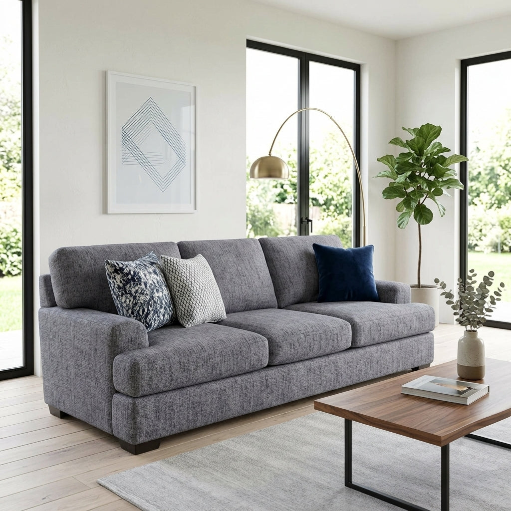 Sapphire Contemporary Living Room Collection with Reversible Chaise