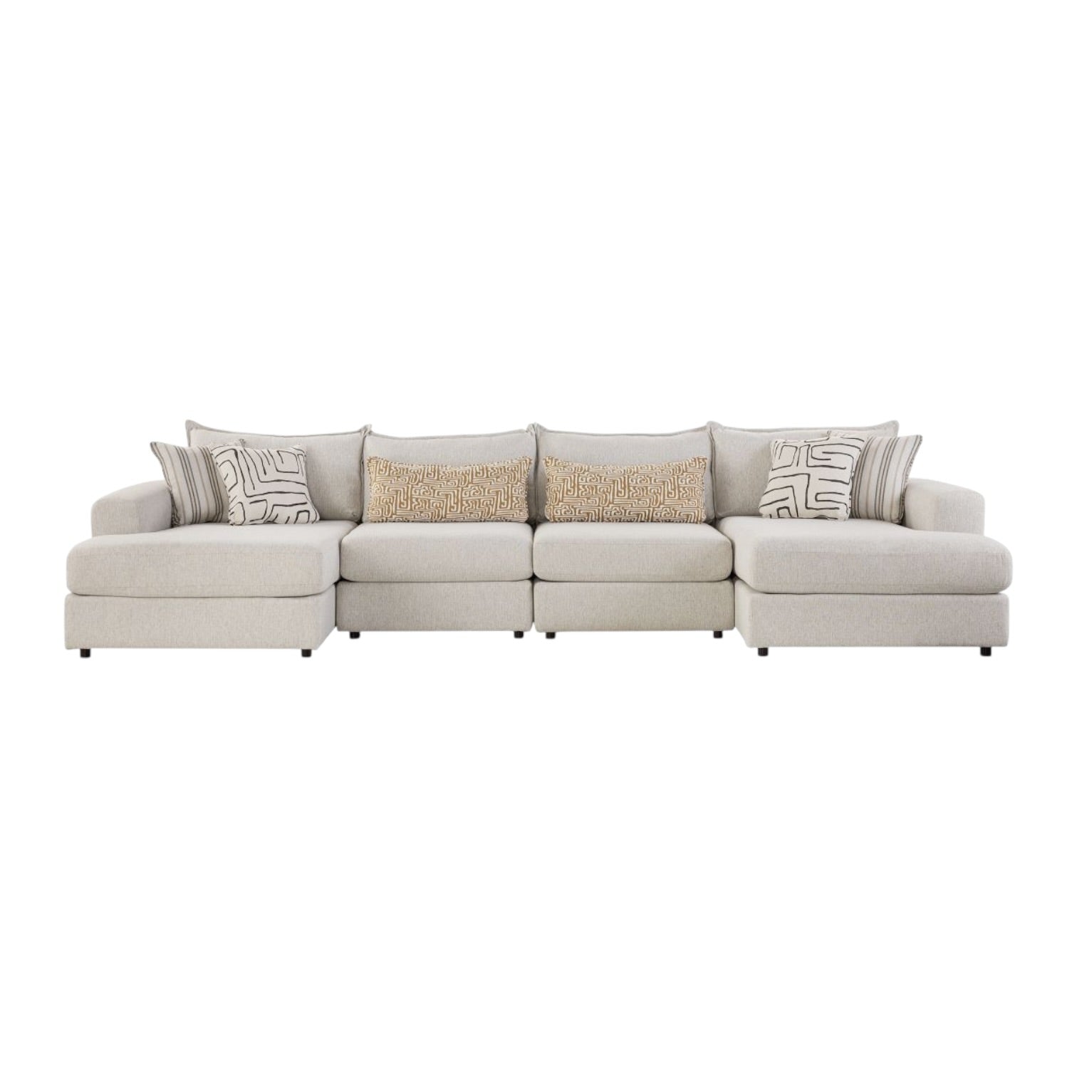 Summit Modular 4 Piece Dual Chaise Sectional