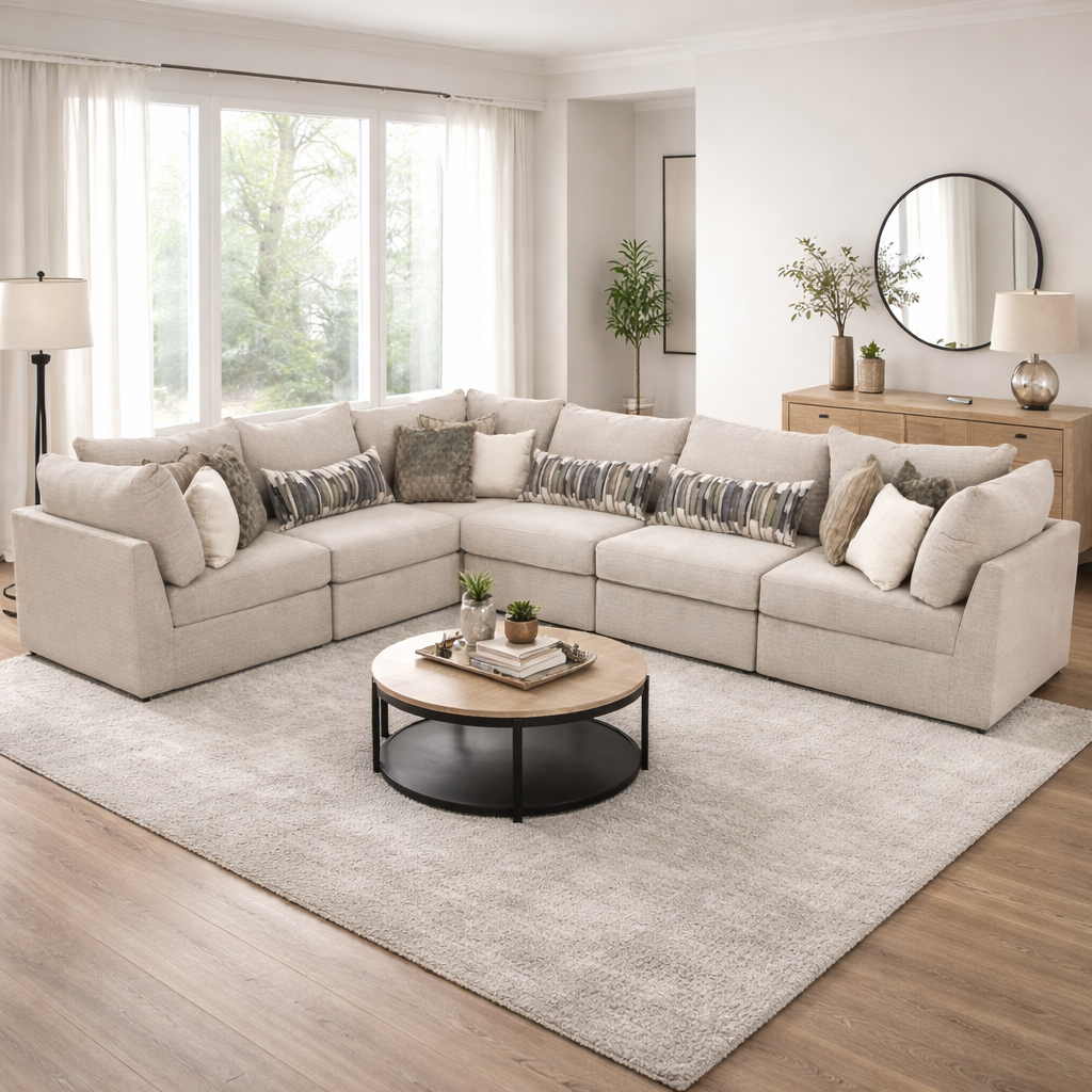 Hudson Modular 6 Piece Corner Sectional
