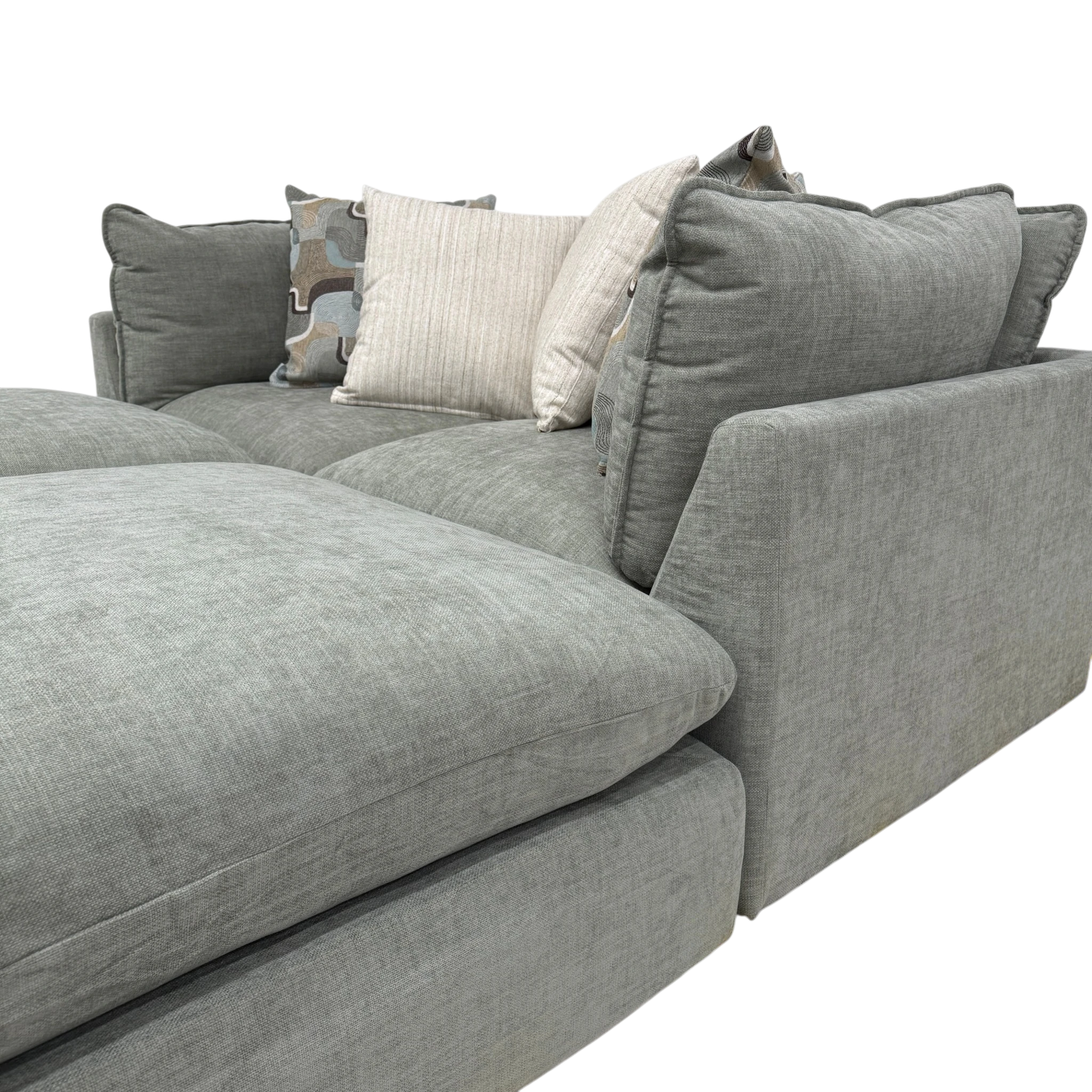 Willow 2-Piece Loveseat with Two Ottomans