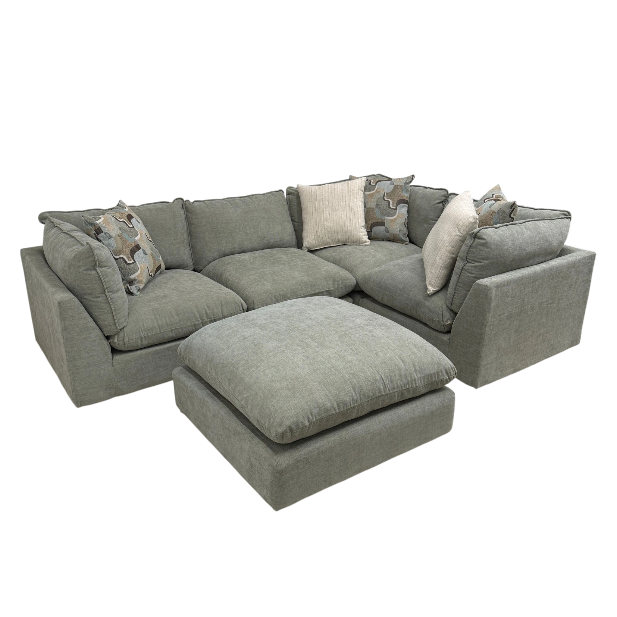Willow 4-Piece Sectional with Ottoman