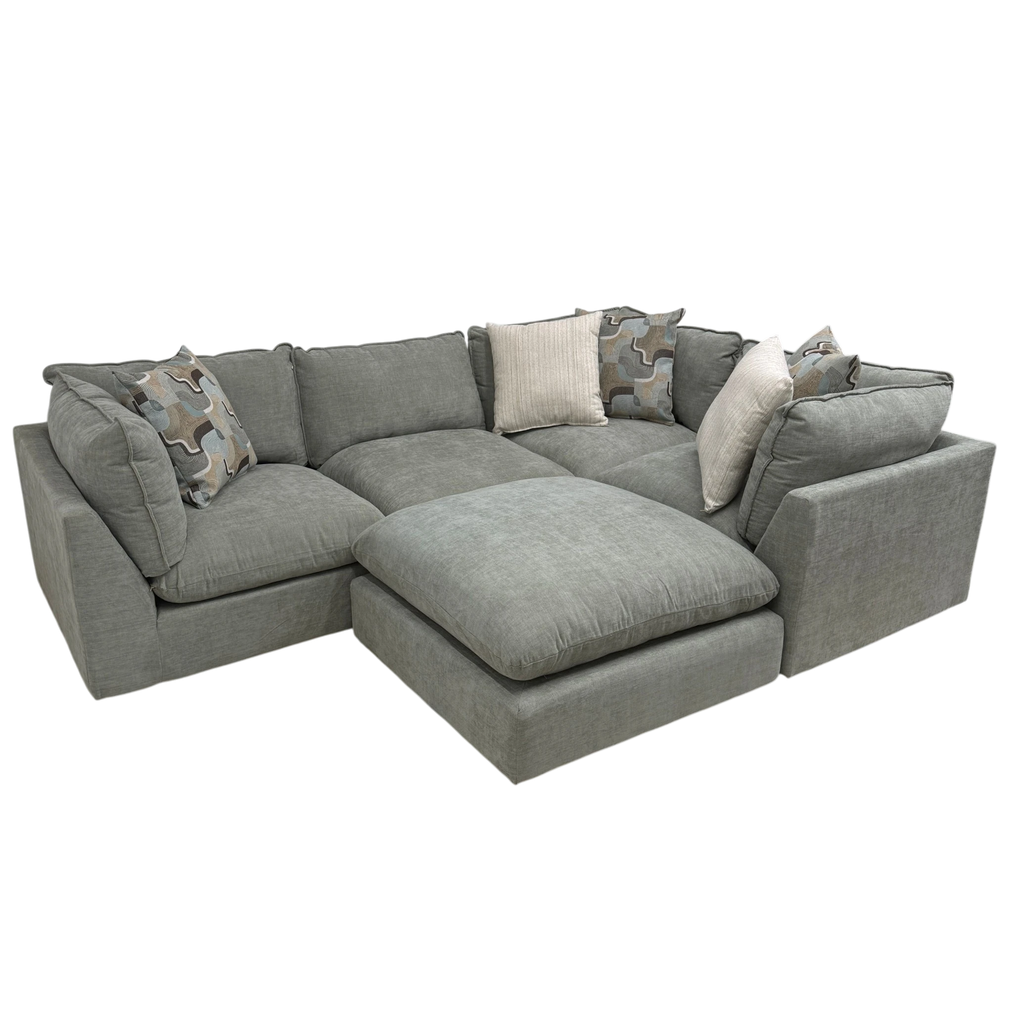Willow 4-Piece Sectional with Ottoman