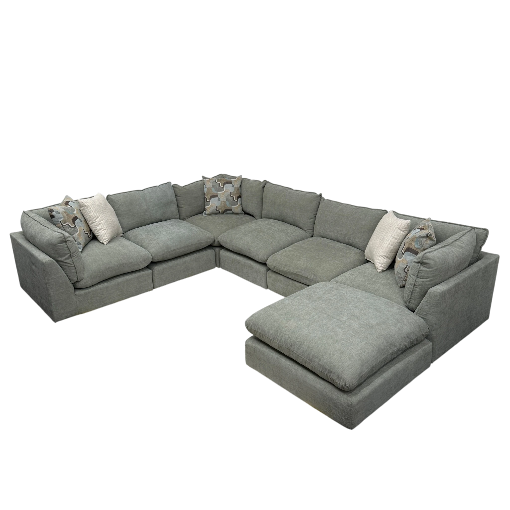 Willow 6-Piece U-Shaped Sectional with Ottoman