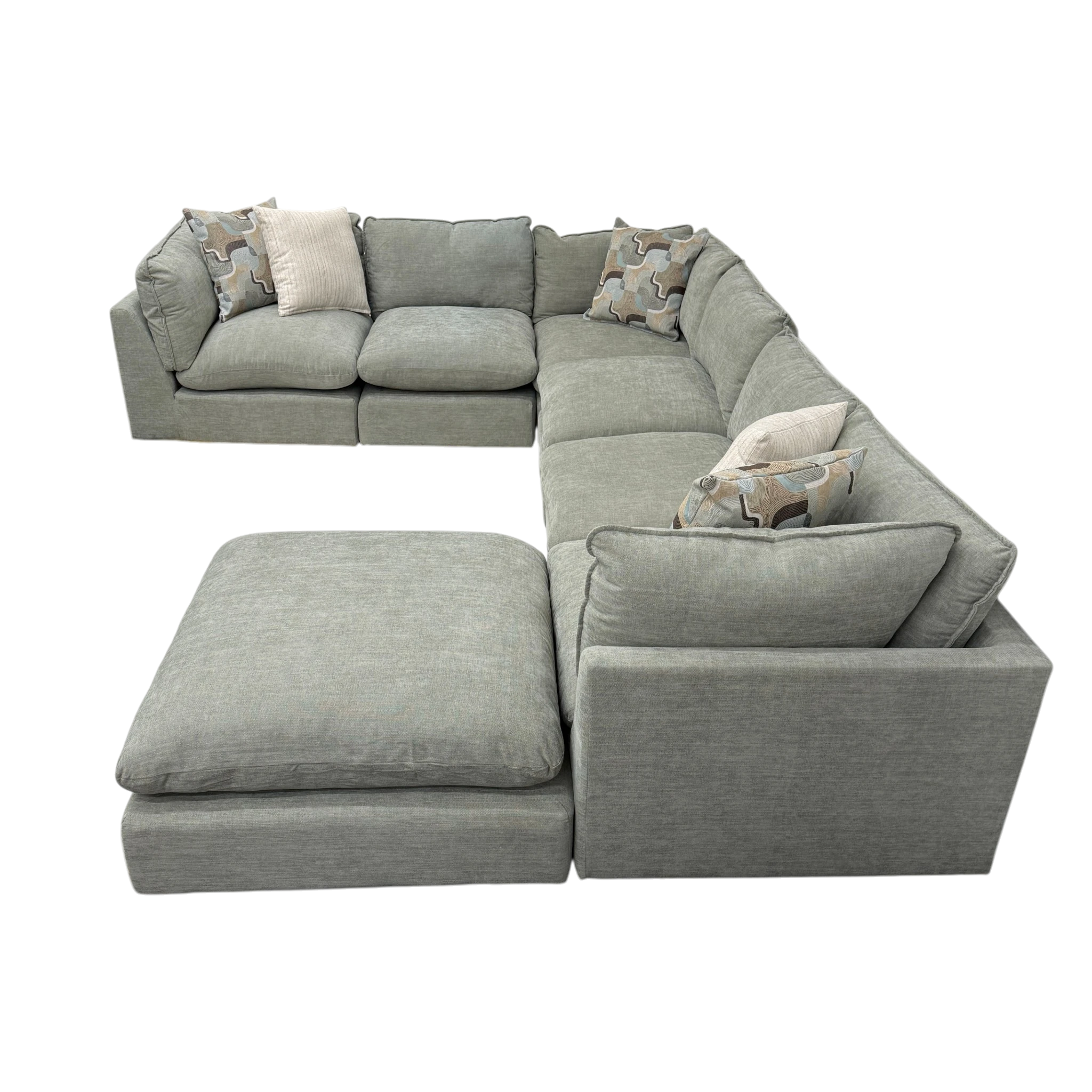 Willow 6-Piece U-Shaped Sectional with Ottoman