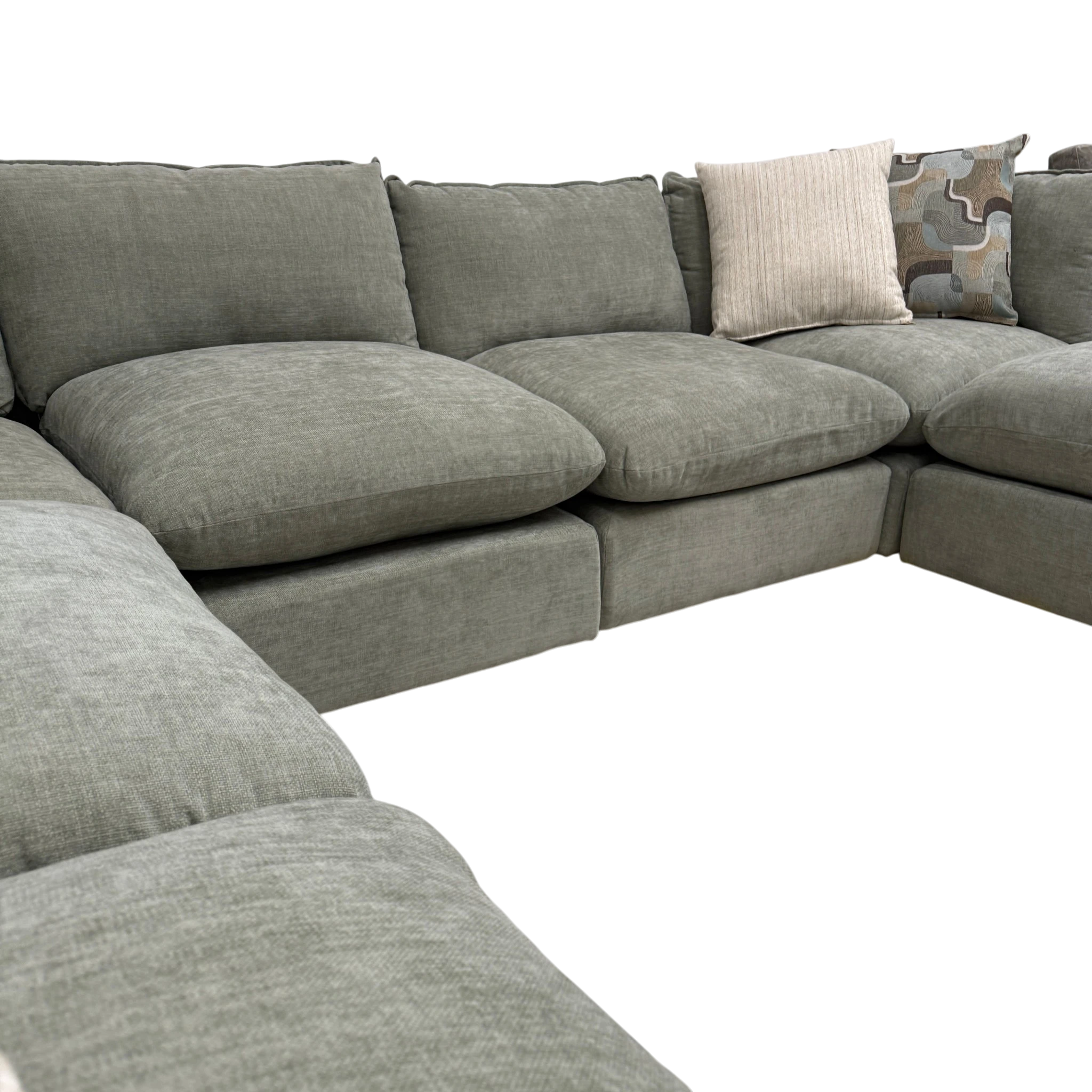 Willow 6-Piece U-Shaped Sectional with Ottoman