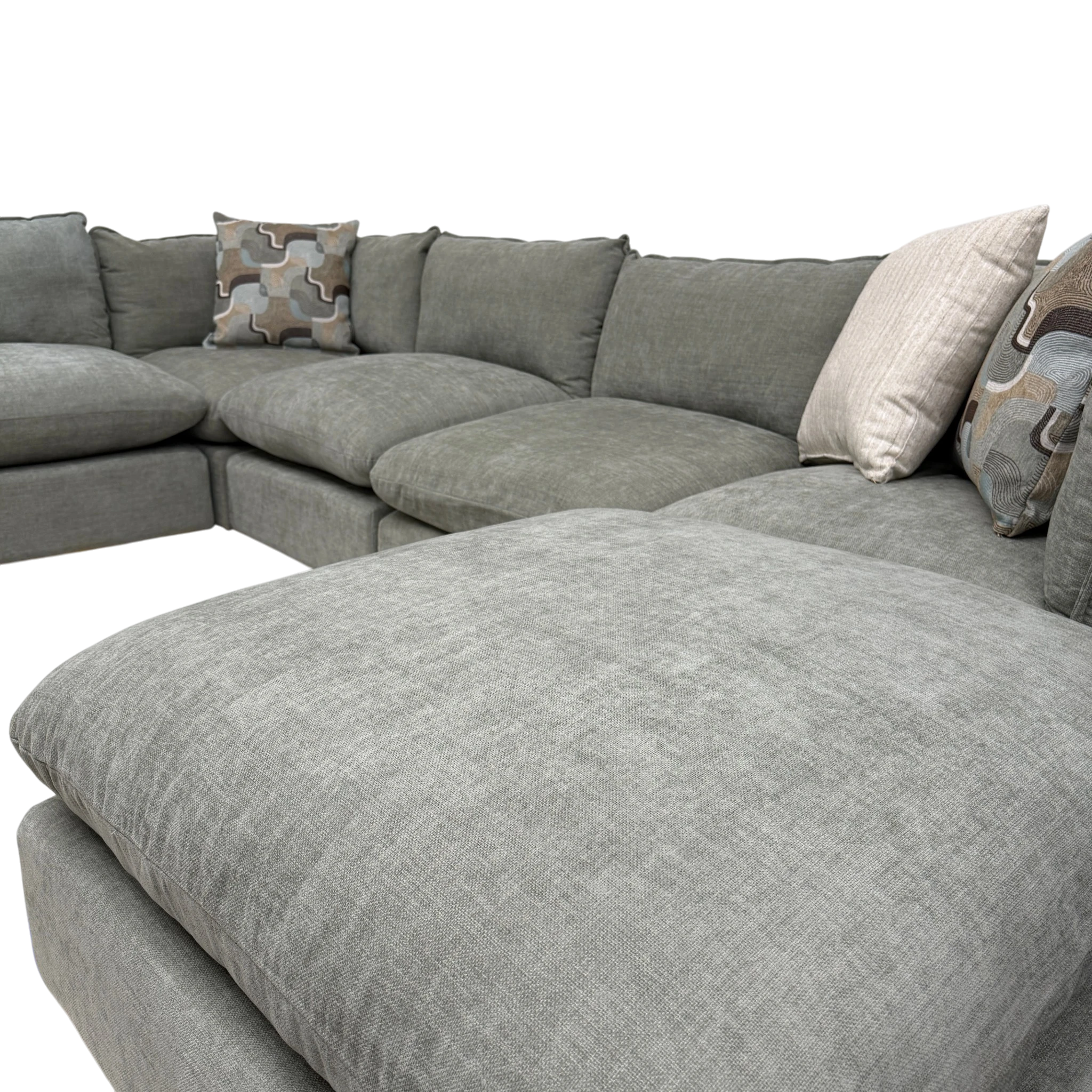 Willow 6-Piece U-Shaped Sectional with Ottoman