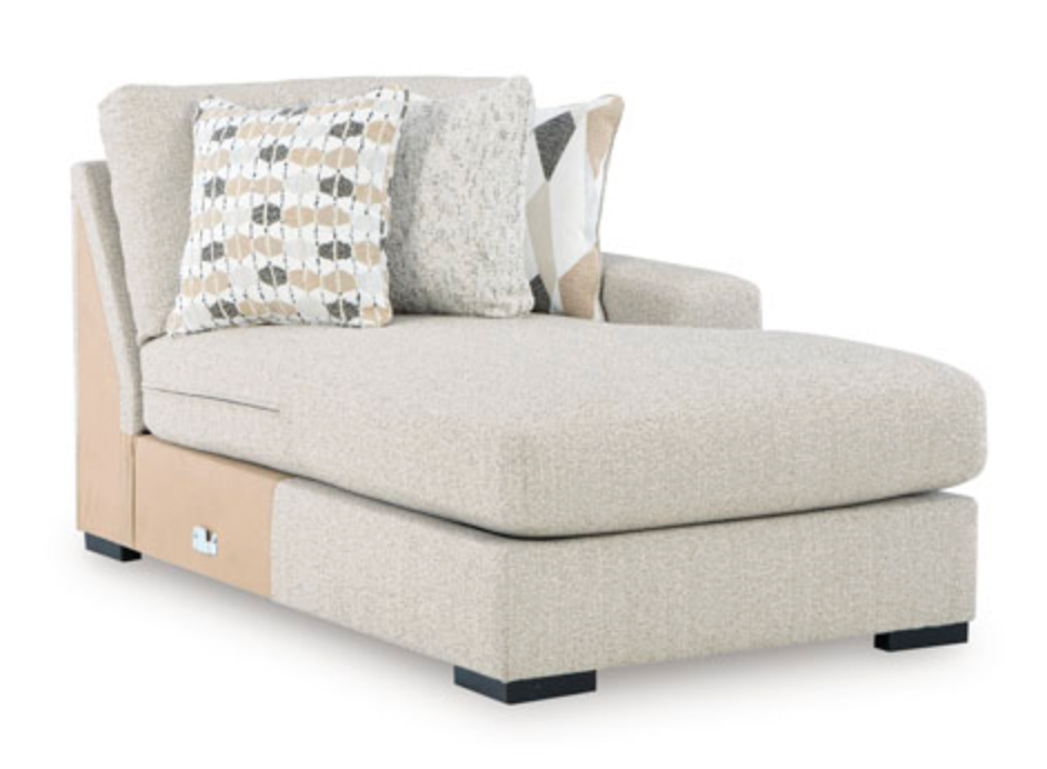 Avalon Sectional in Taupe with Right Chaise