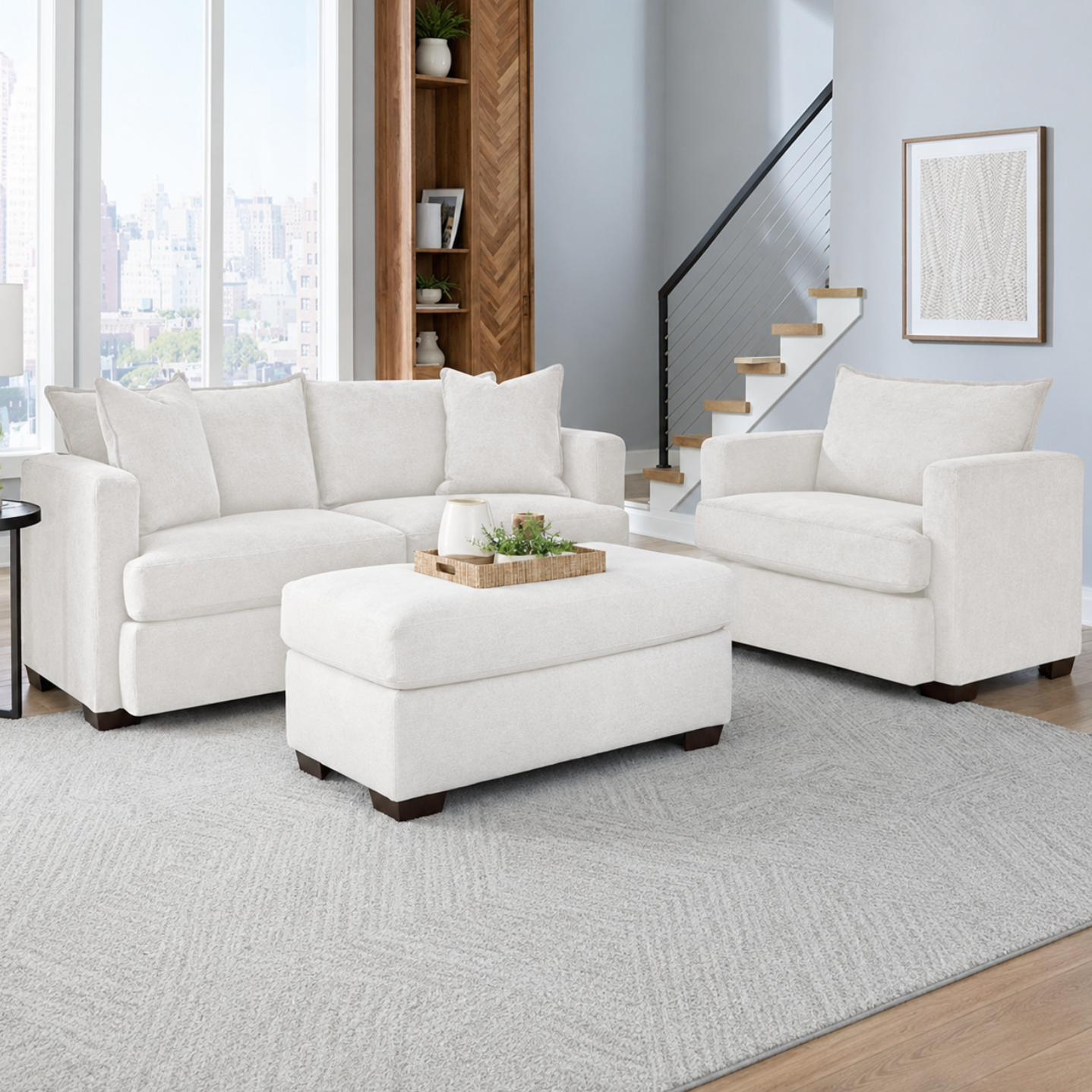Talia Sofa Collection in Cream