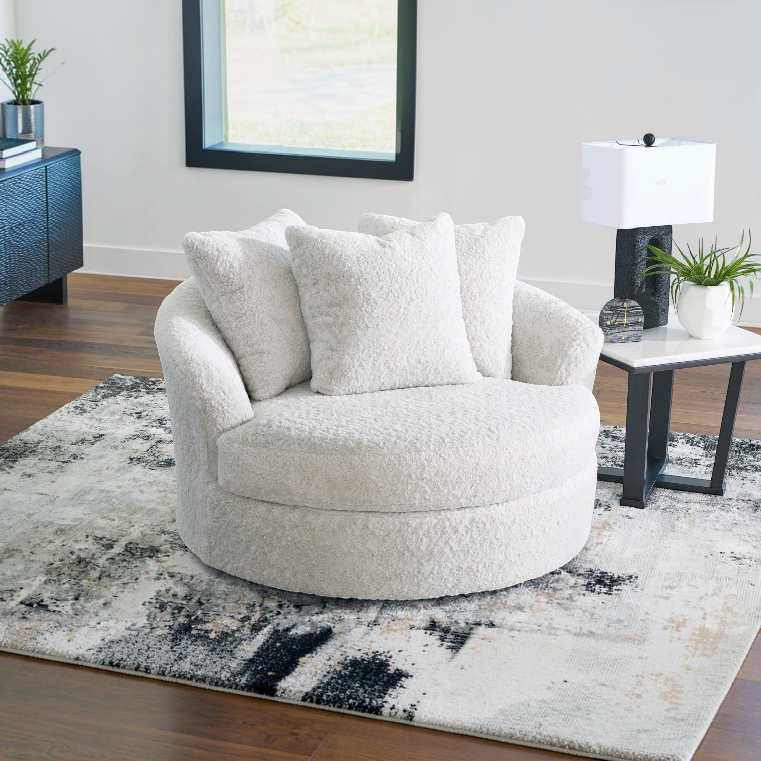 Celine Swivel Accent Chair