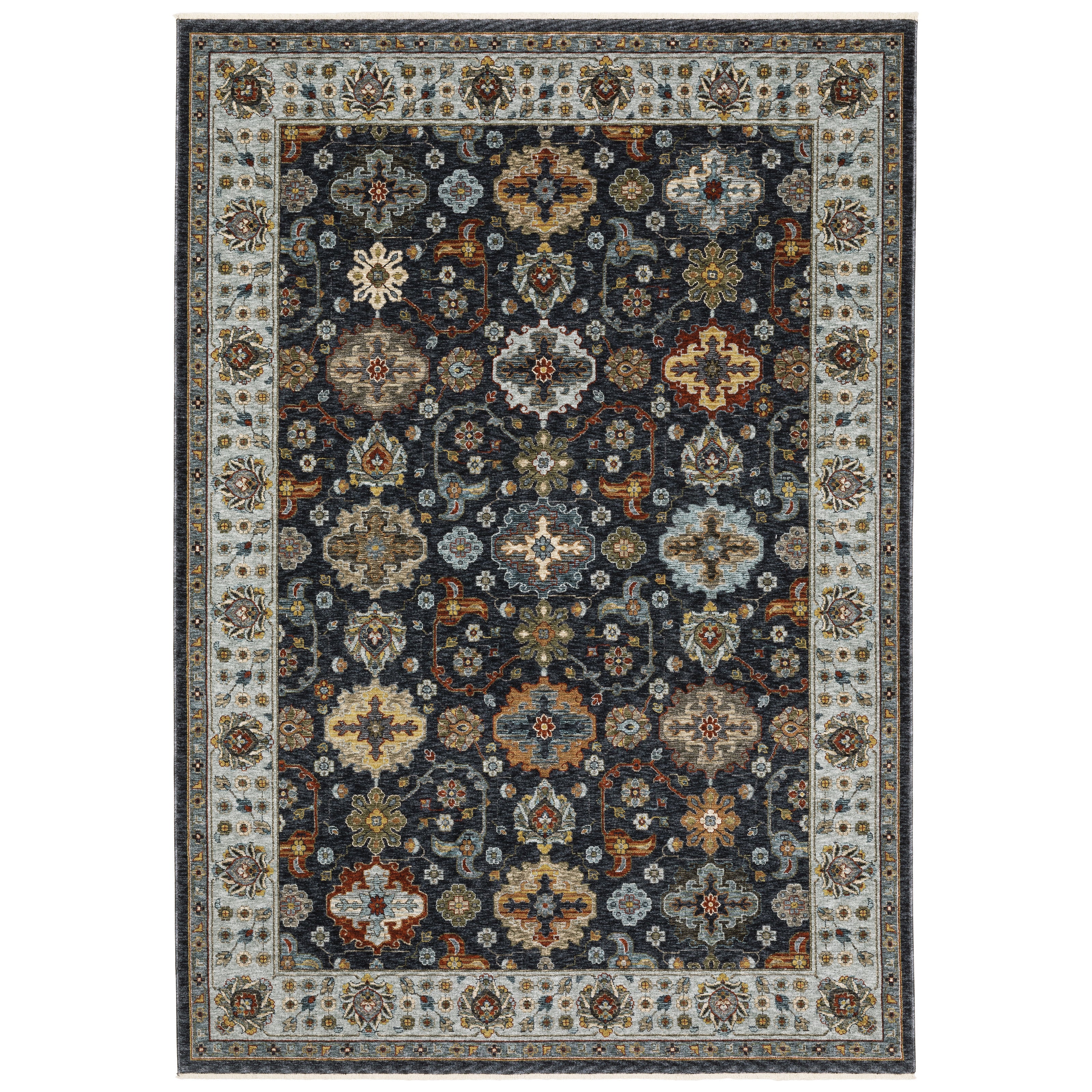 Oriental Weavers Aberdeen 6B Blue/Multi Area Rug