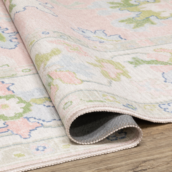 Oriental Weavers Addison ADD04 Pink/Green Area Rug