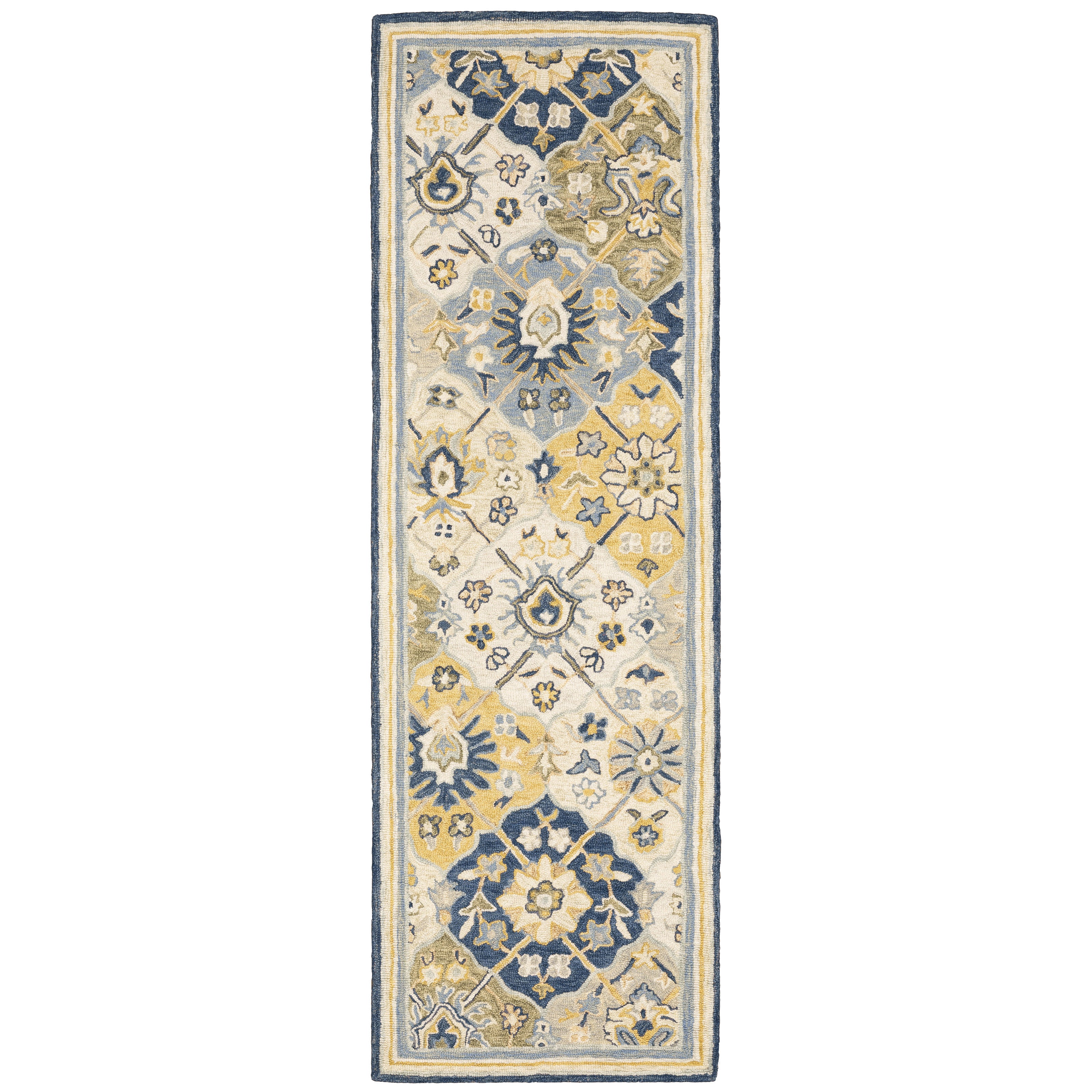 Oriental Weavers Alfresco 28406 Blue/Gold Area Rug