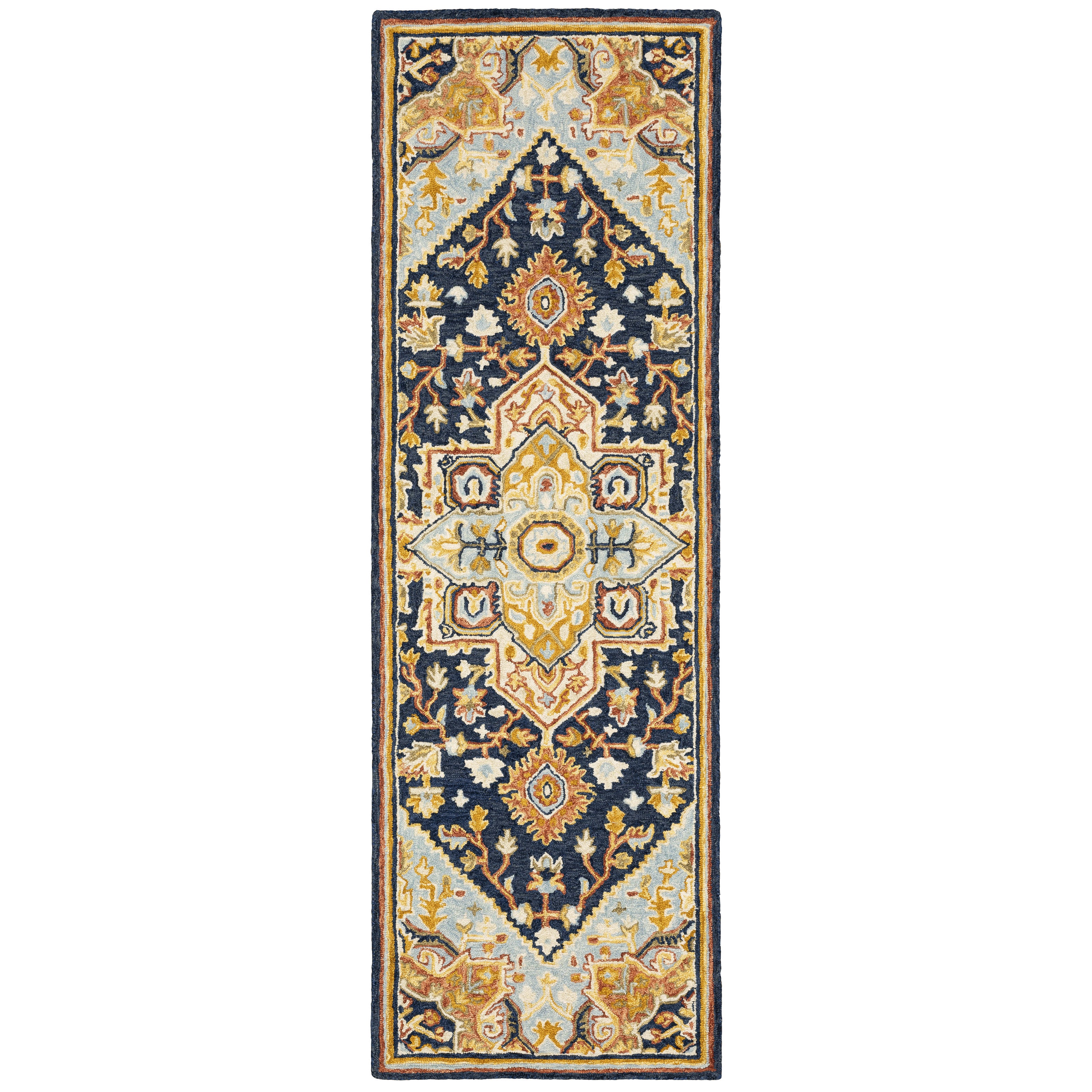 Oriental Weavers Alfresco 28408 Navy/Rust Area Rug