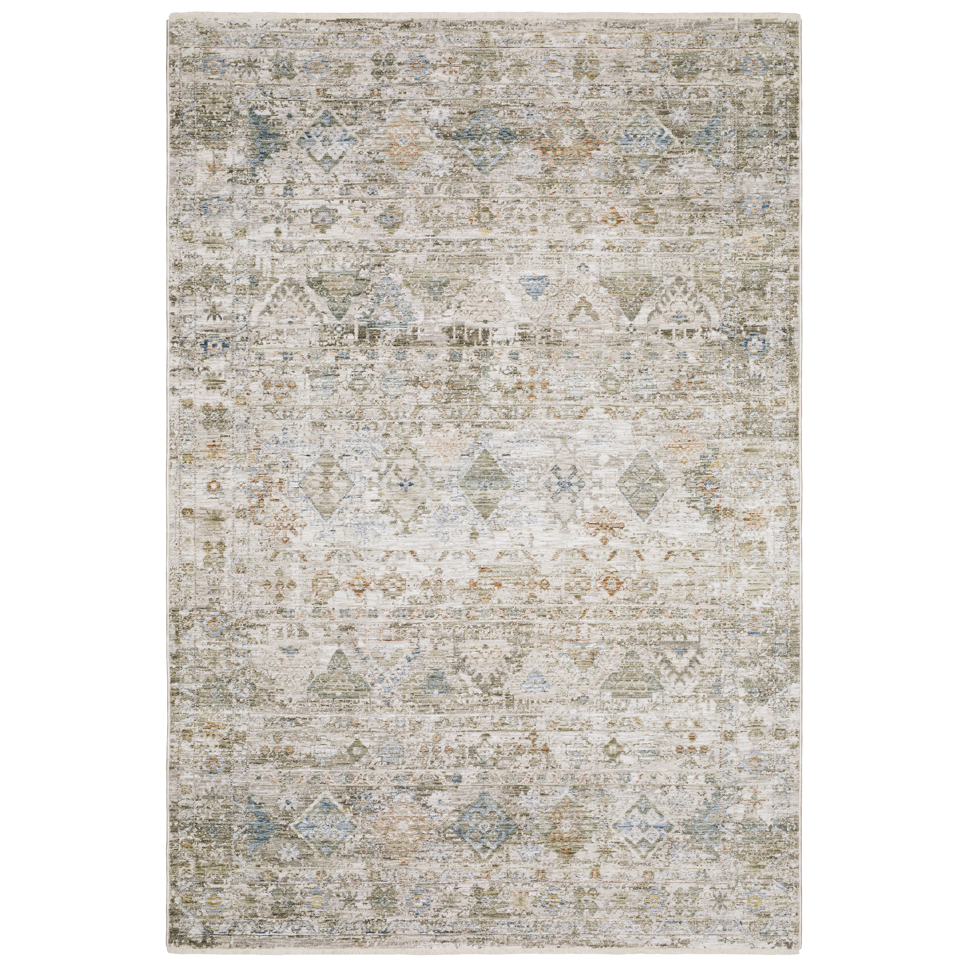 Oriental Weavers Avalon AVA05 Beige/Blue Area Rug