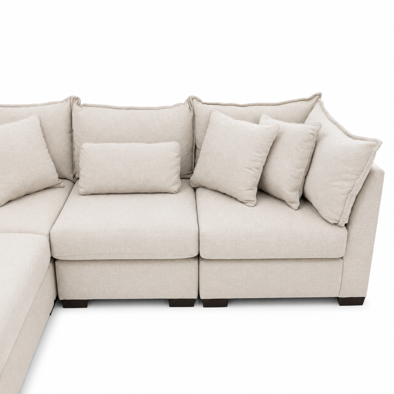Alina 5 Pc Corner Sectional In Ivory