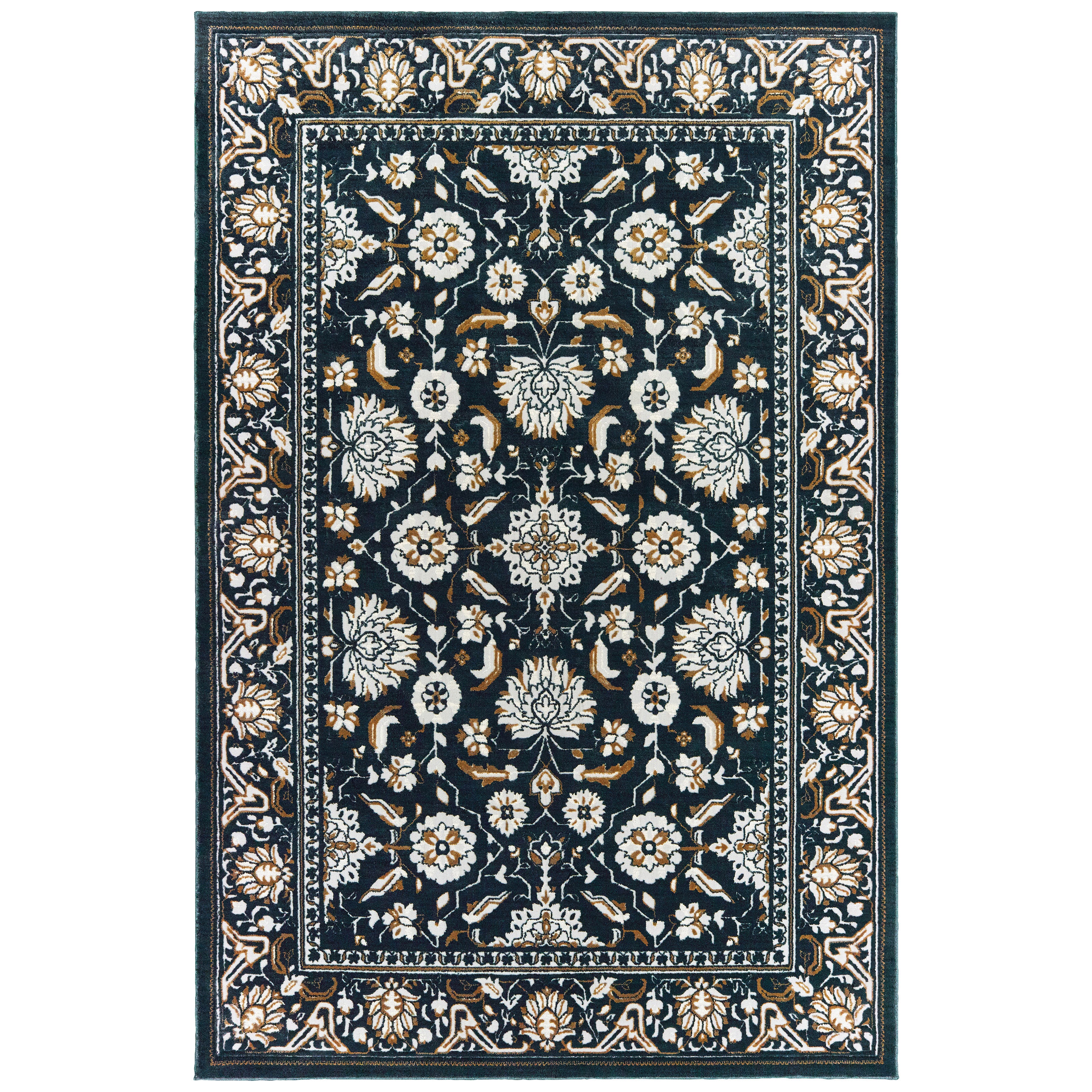 Oriental Weavers Bowen 5506E Navy/Ivory Area Rug