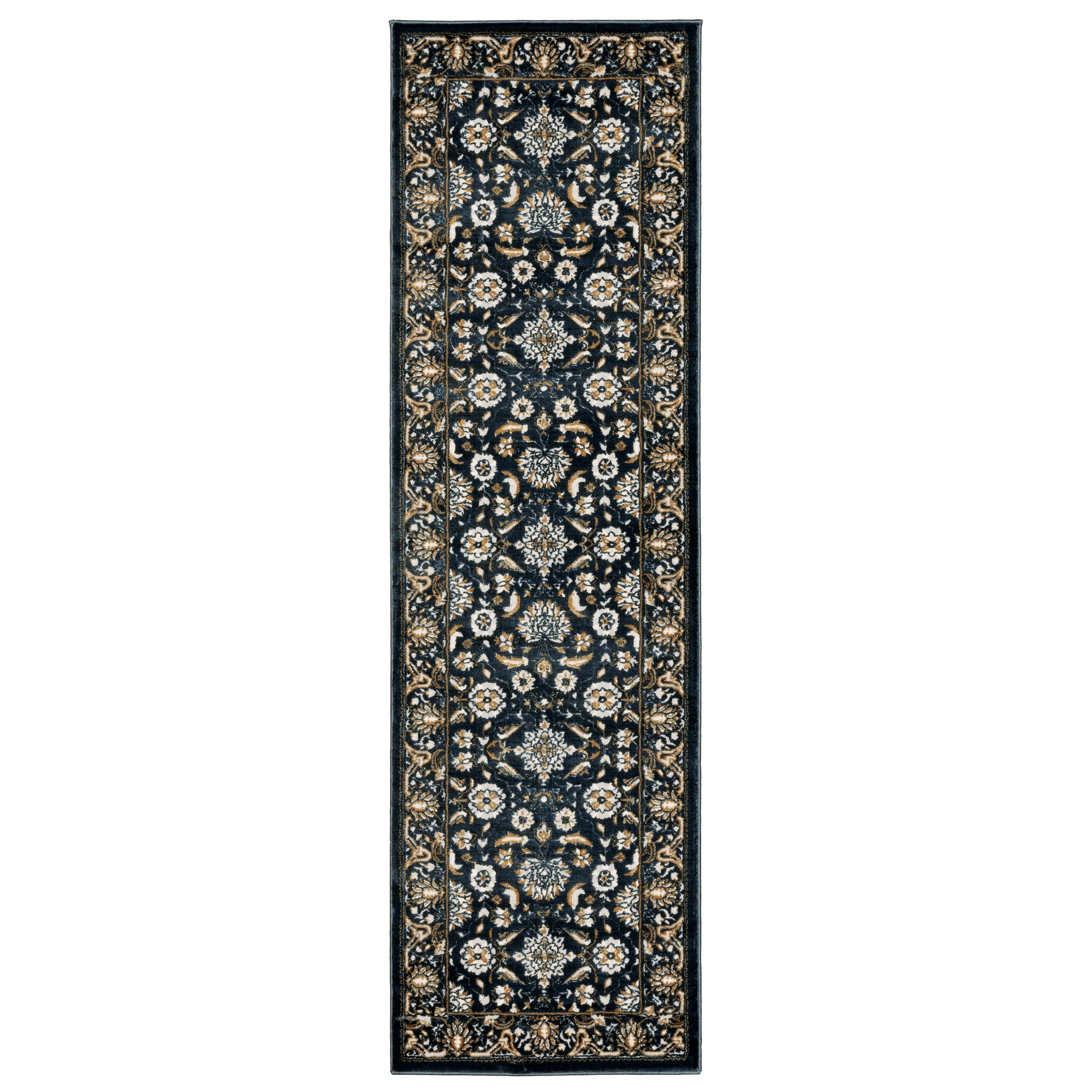 Oriental Weavers Bowen 5506E Navy/Ivory Area Rug