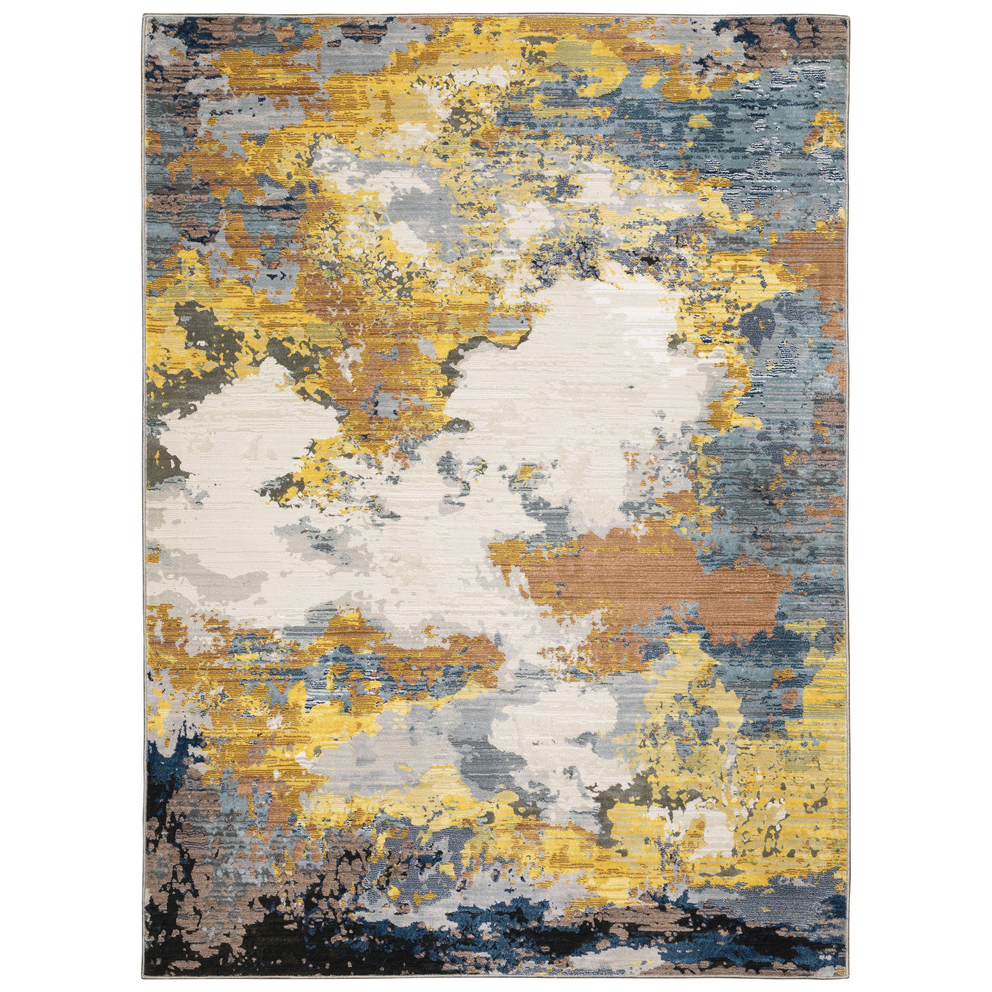 Oriental Weavers Caravan 530V Yellow/Blue Area Rug