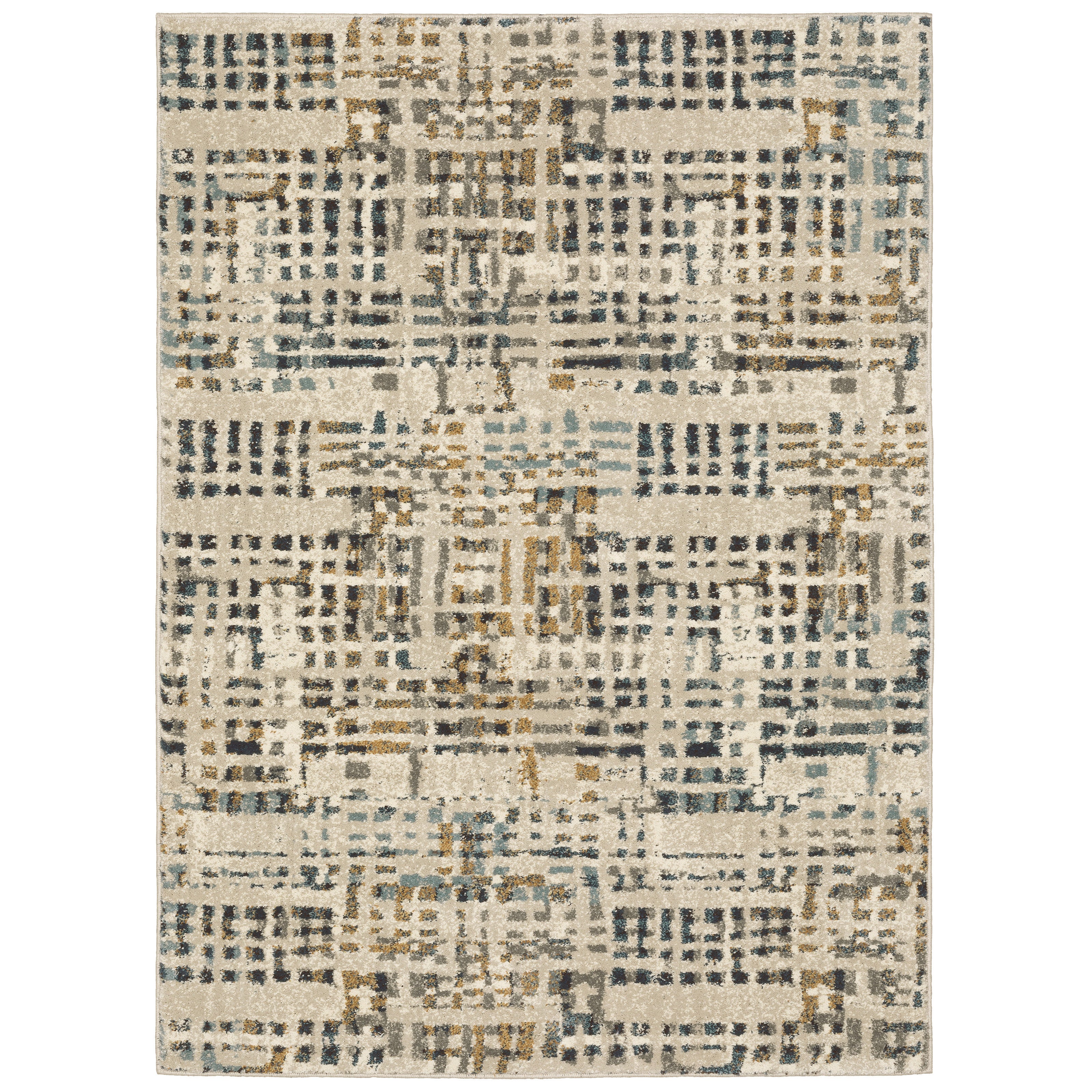 Oriental Weavers Carson 746J Blue/Ivory Area Rug