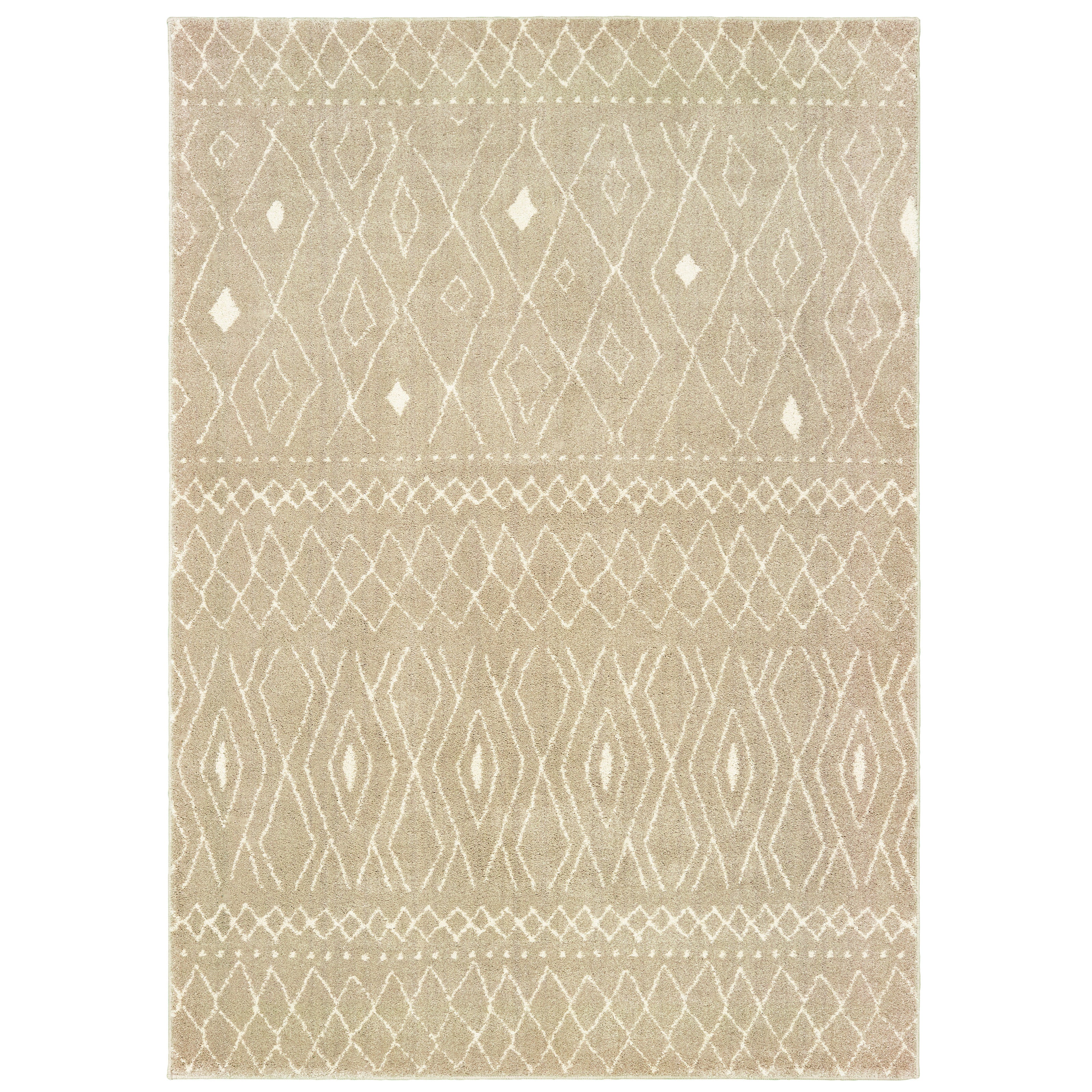 Oriental Weavers Carson 9665B Sand/Ivory Area Rug