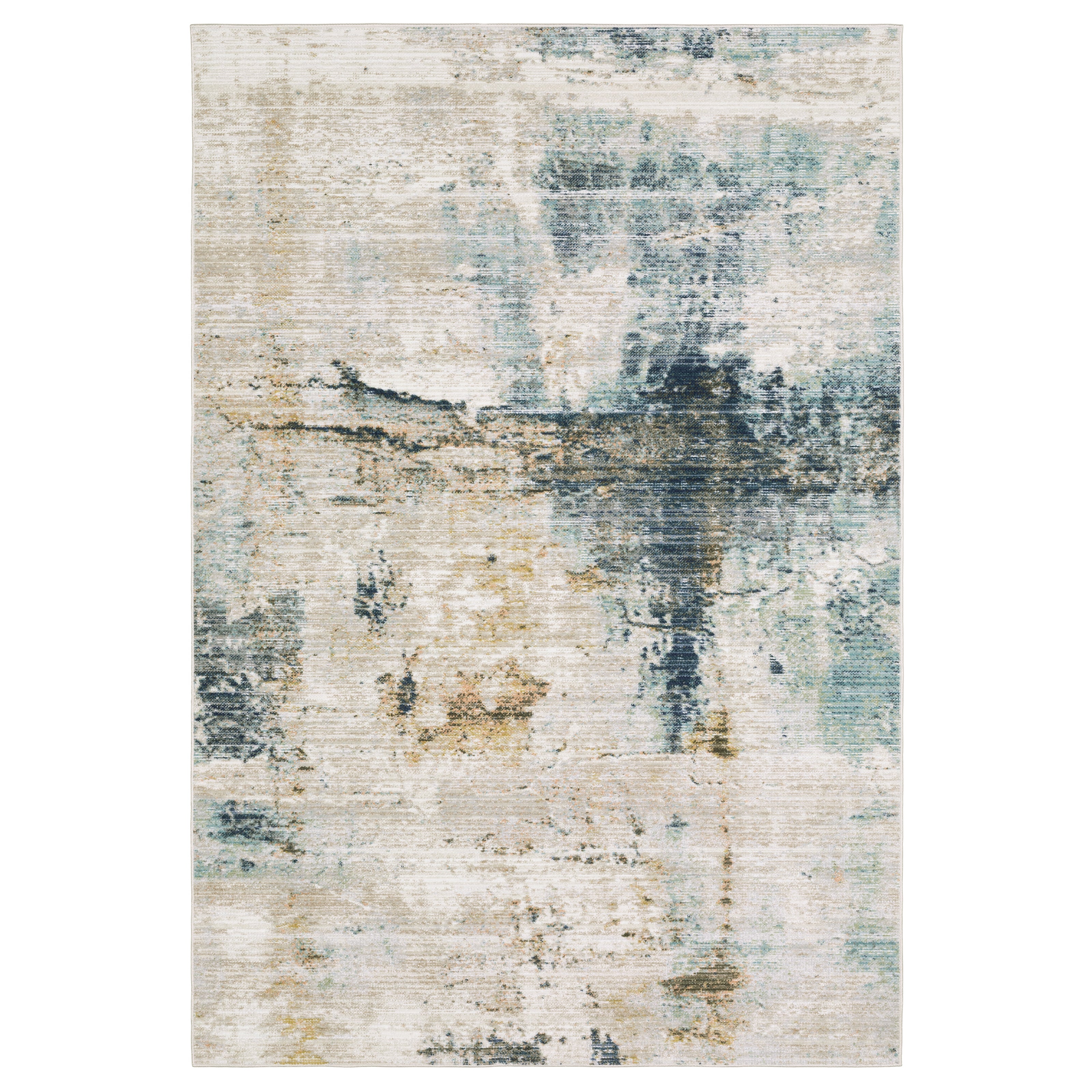 Oriental Weavers Cavett CAV03 Ivory/Blue Area Rug
