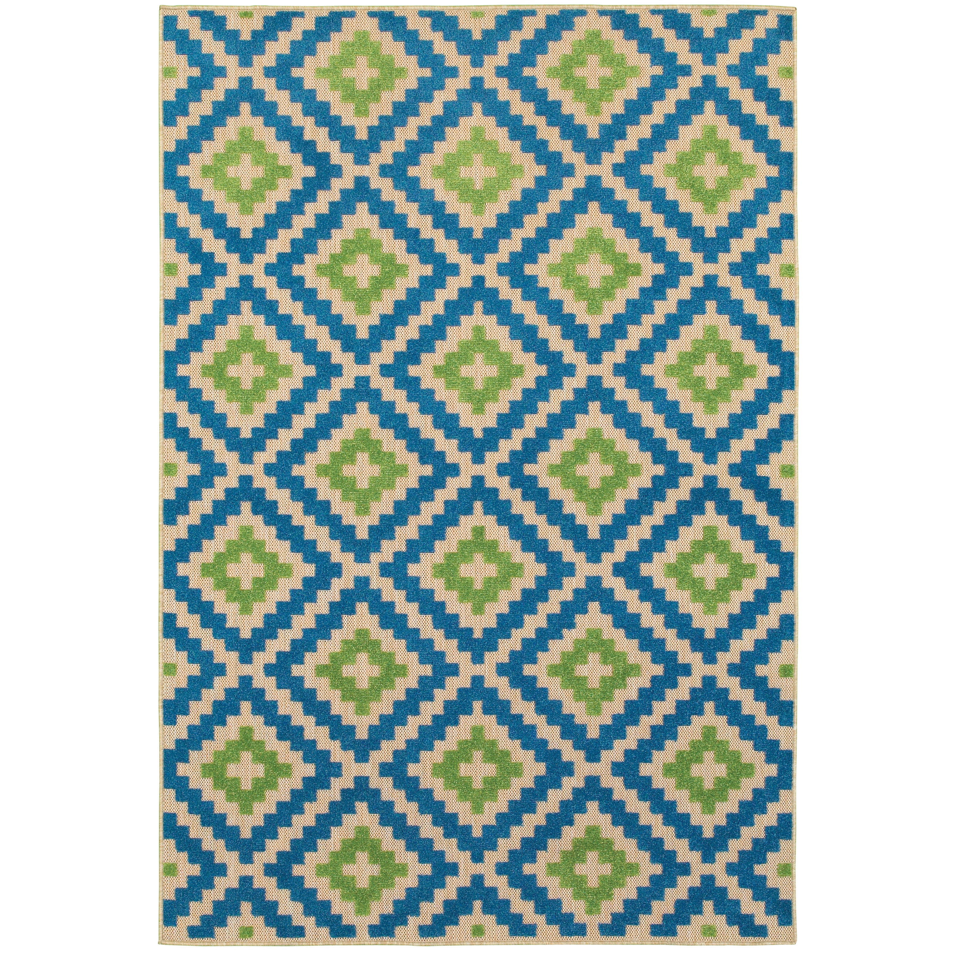 Oriental Weavers Cayman 2541M Sand/Blue Area Rug